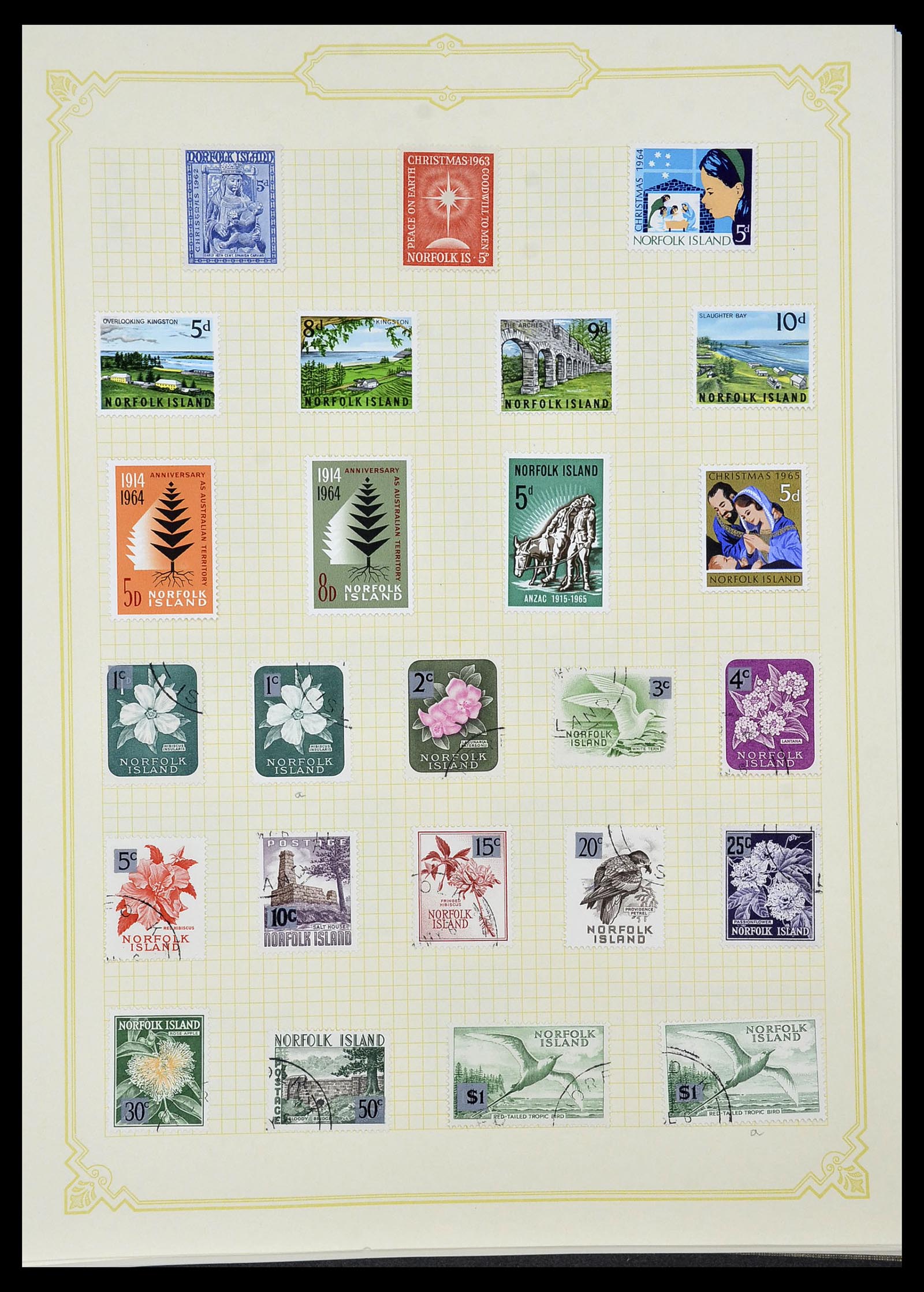 34358 078 - Postzegelverzameling 34358 Engelse koloniën in de stille Zuidzee 1908