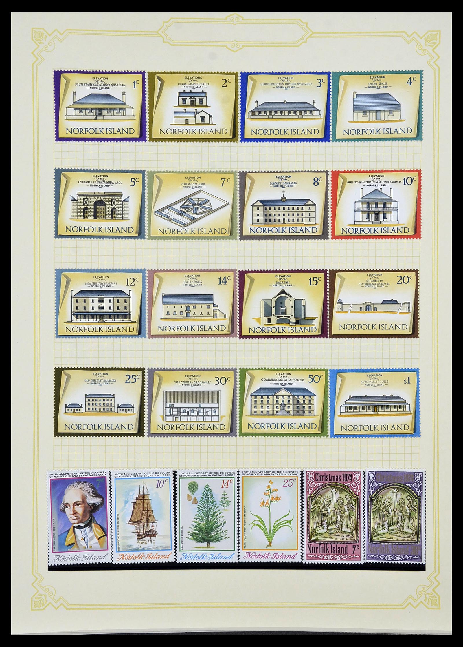34358 082 - Postzegelverzameling 34358 Engelse koloniën in de stille Zuidzee 1908