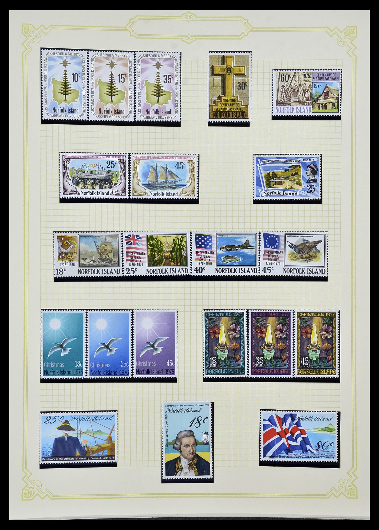 34358 084 - Postzegelverzameling 34358 Engelse koloniën in de stille Zuidzee 1908