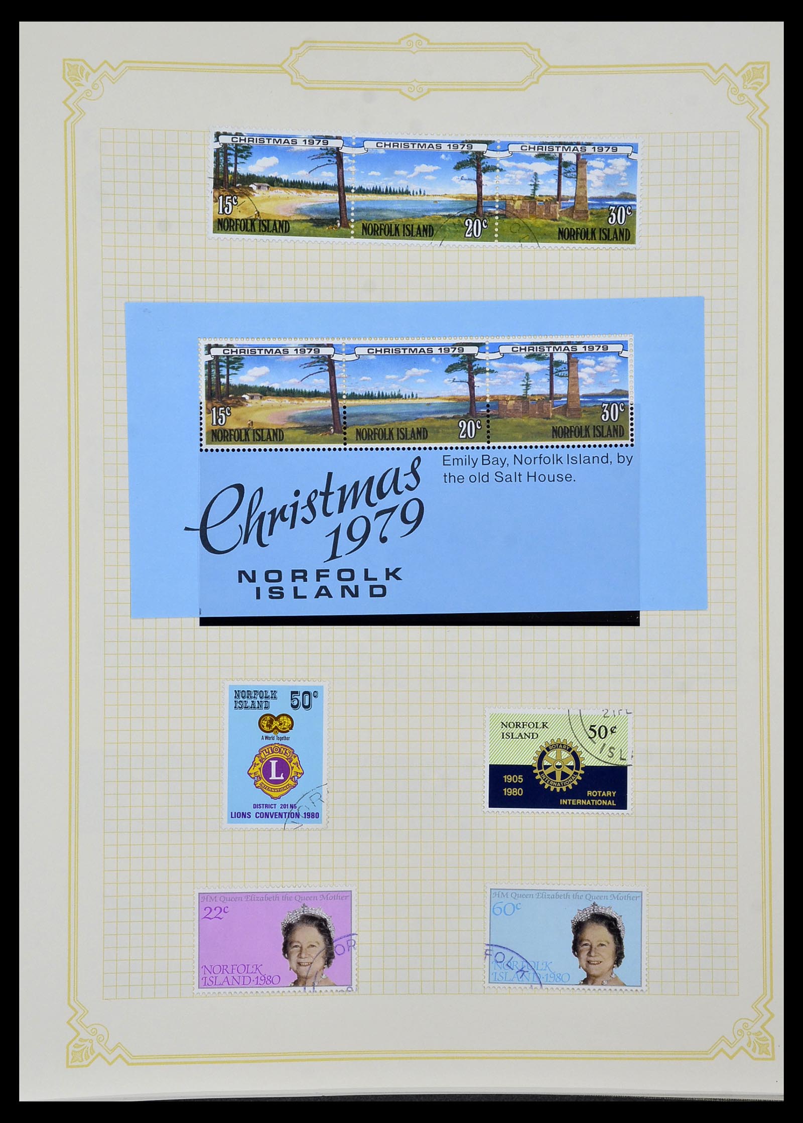 34358 088 - Postzegelverzameling 34358 Engelse koloniën in de stille Zuidzee 1908