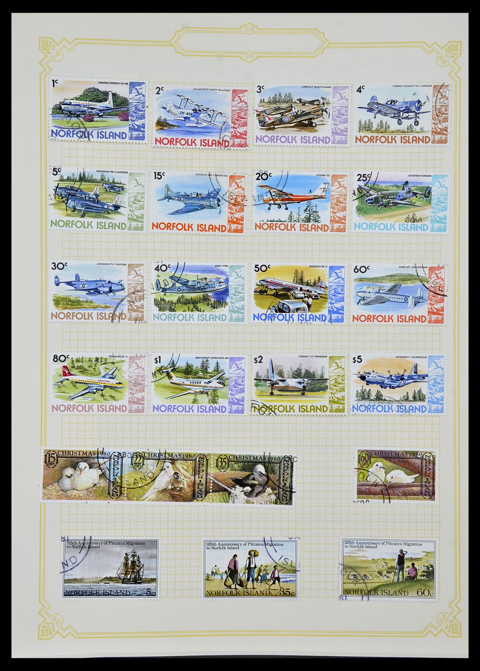 34358 089 - Postzegelverzameling 34358 Engelse koloniën in de stille Zuidzee 1908