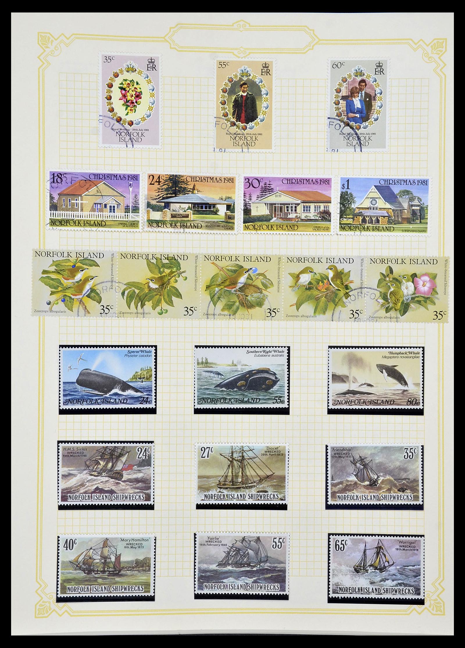 34358 091 - Postzegelverzameling 34358 Engelse koloniën in de stille Zuidzee 1908