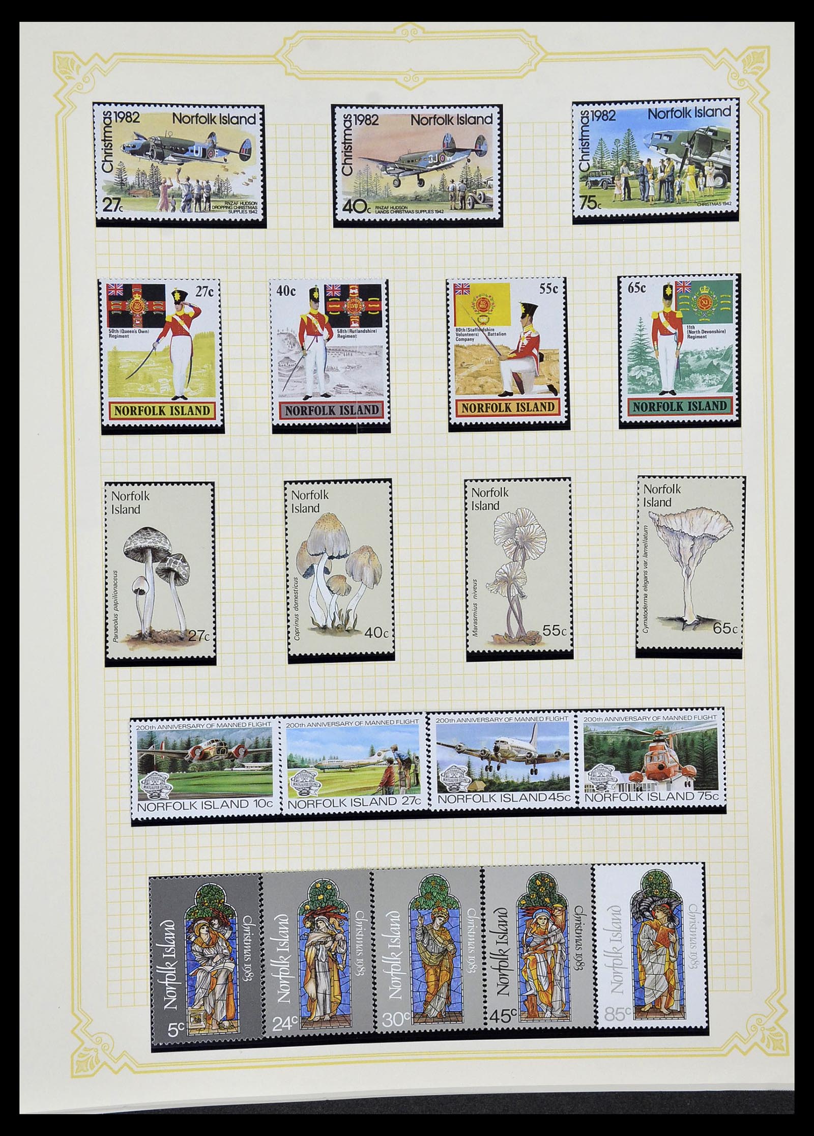 34358 092 - Postzegelverzameling 34358 Engelse koloniën in de stille Zuidzee 1908