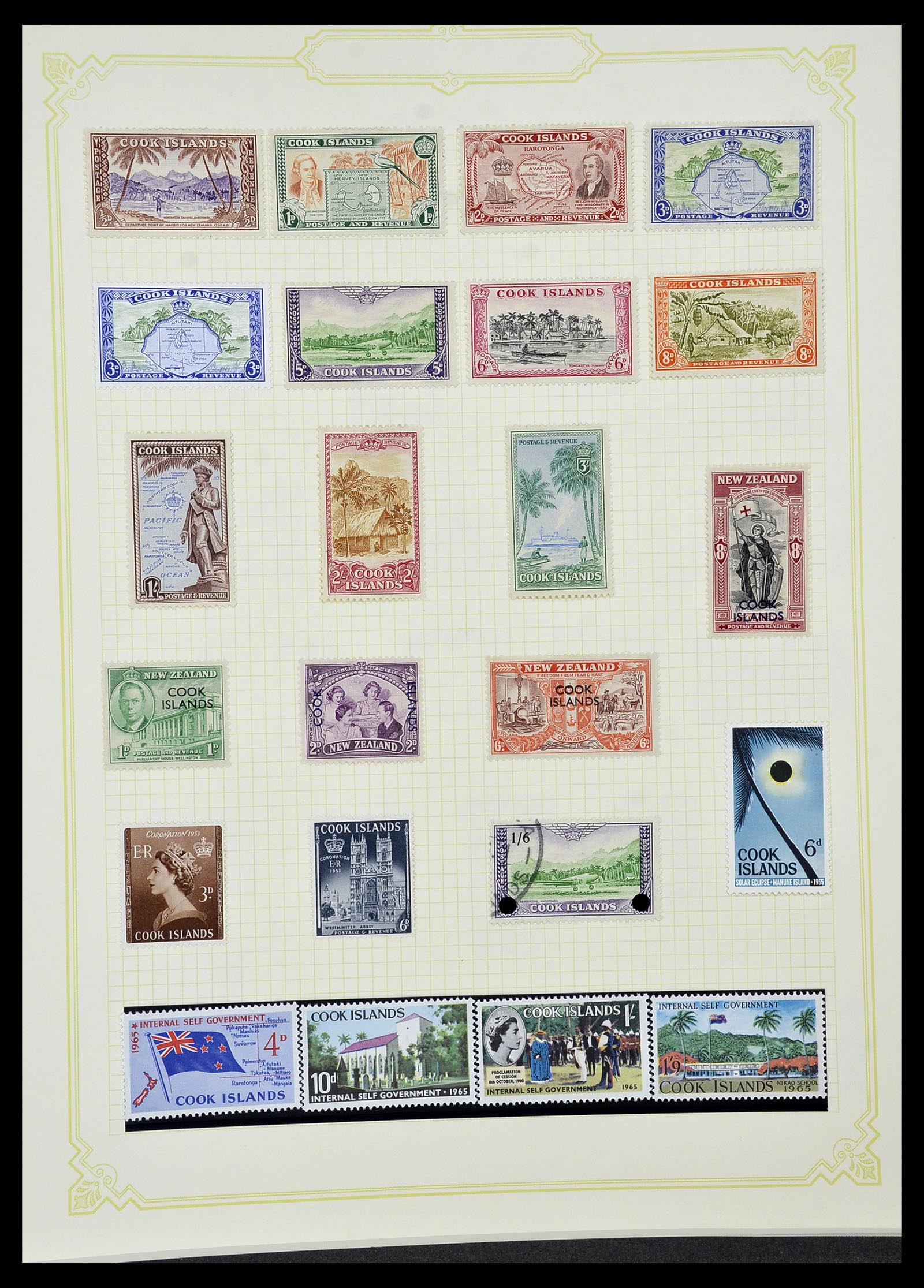 34358 096 - Postzegelverzameling 34358 Engelse koloniën in de stille Zuidzee 1908