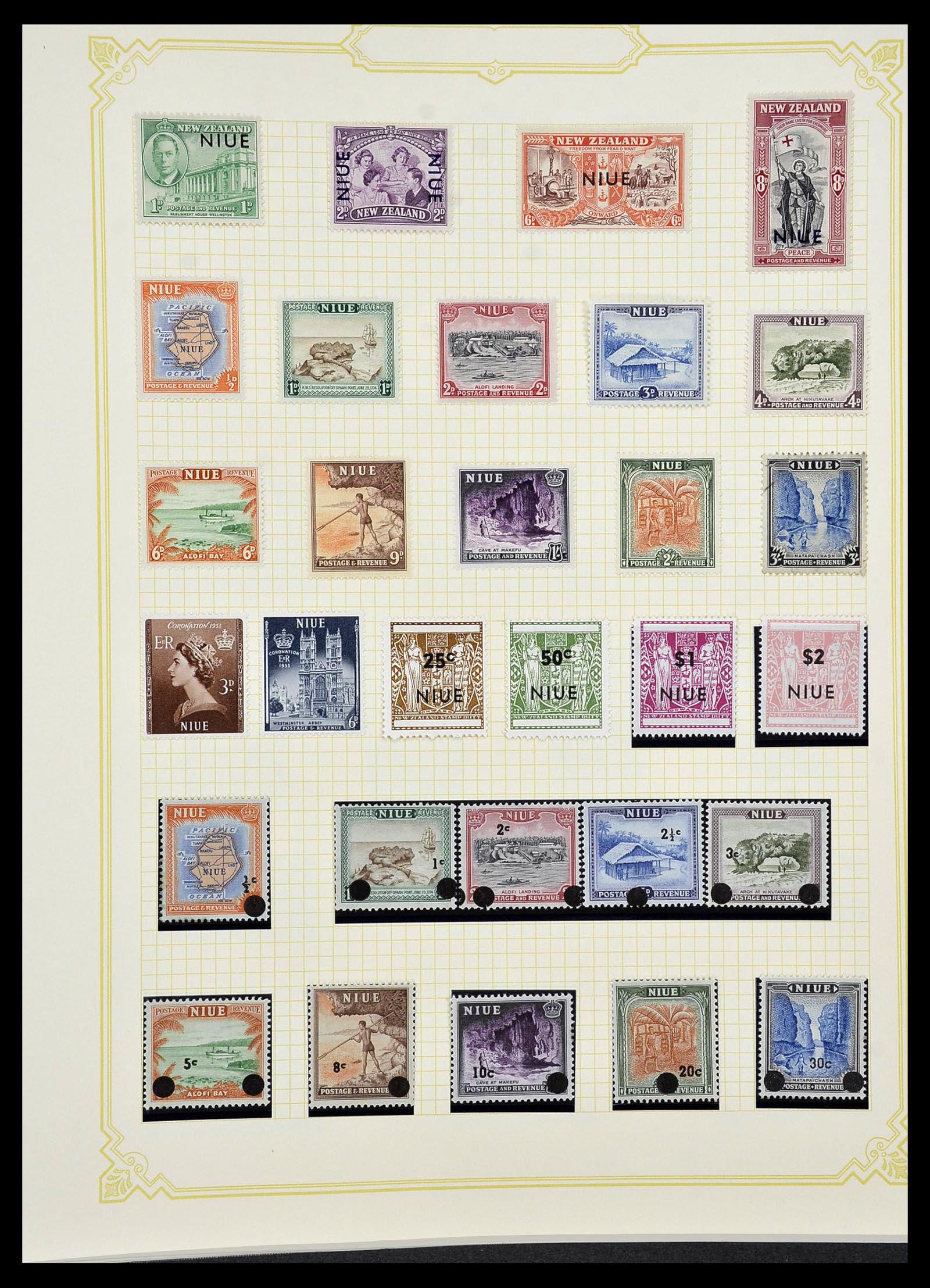 34358 101 - Postzegelverzameling 34358 Engelse koloniën in de stille Zuidzee 1908