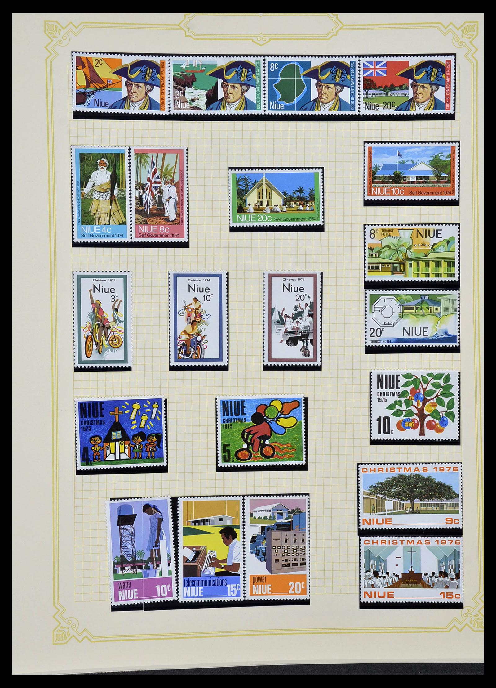 34358 104 - Postzegelverzameling 34358 Engelse koloniën in de stille Zuidzee 1908