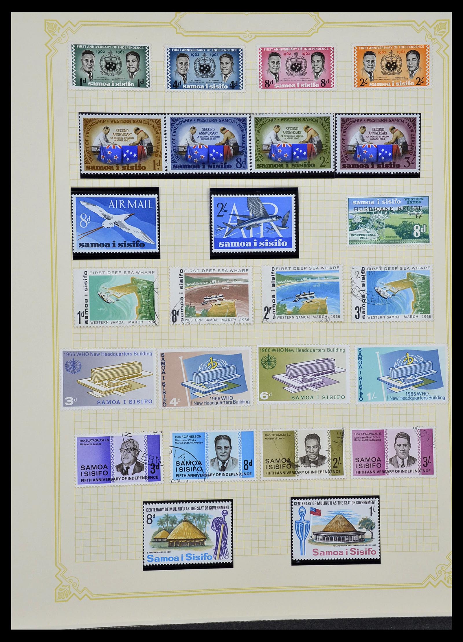 34358 108 - Postzegelverzameling 34358 Engelse koloniën in de stille Zuidzee 1908