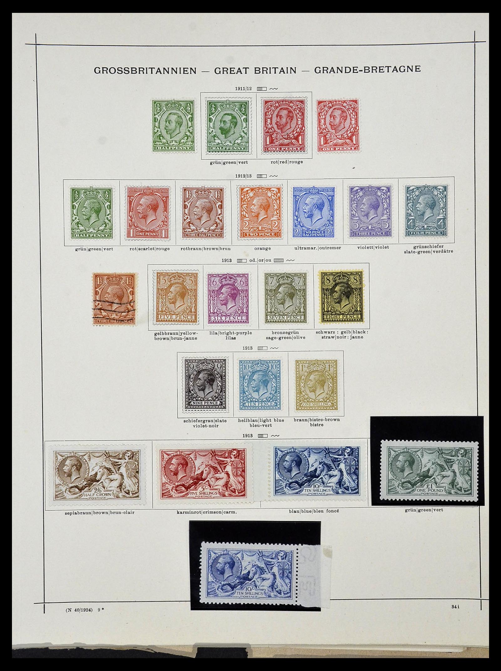 34360 008 - Postzegelverzameling 34360 Engeland 1840-1934.