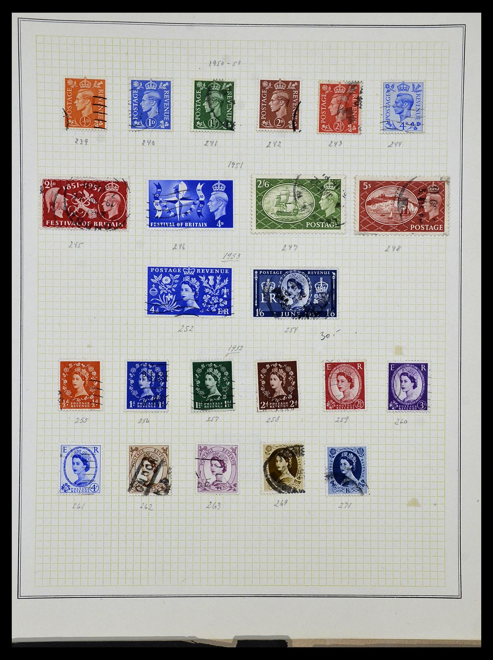 34360 018 - Postzegelverzameling 34360 Engeland 1840-1934.