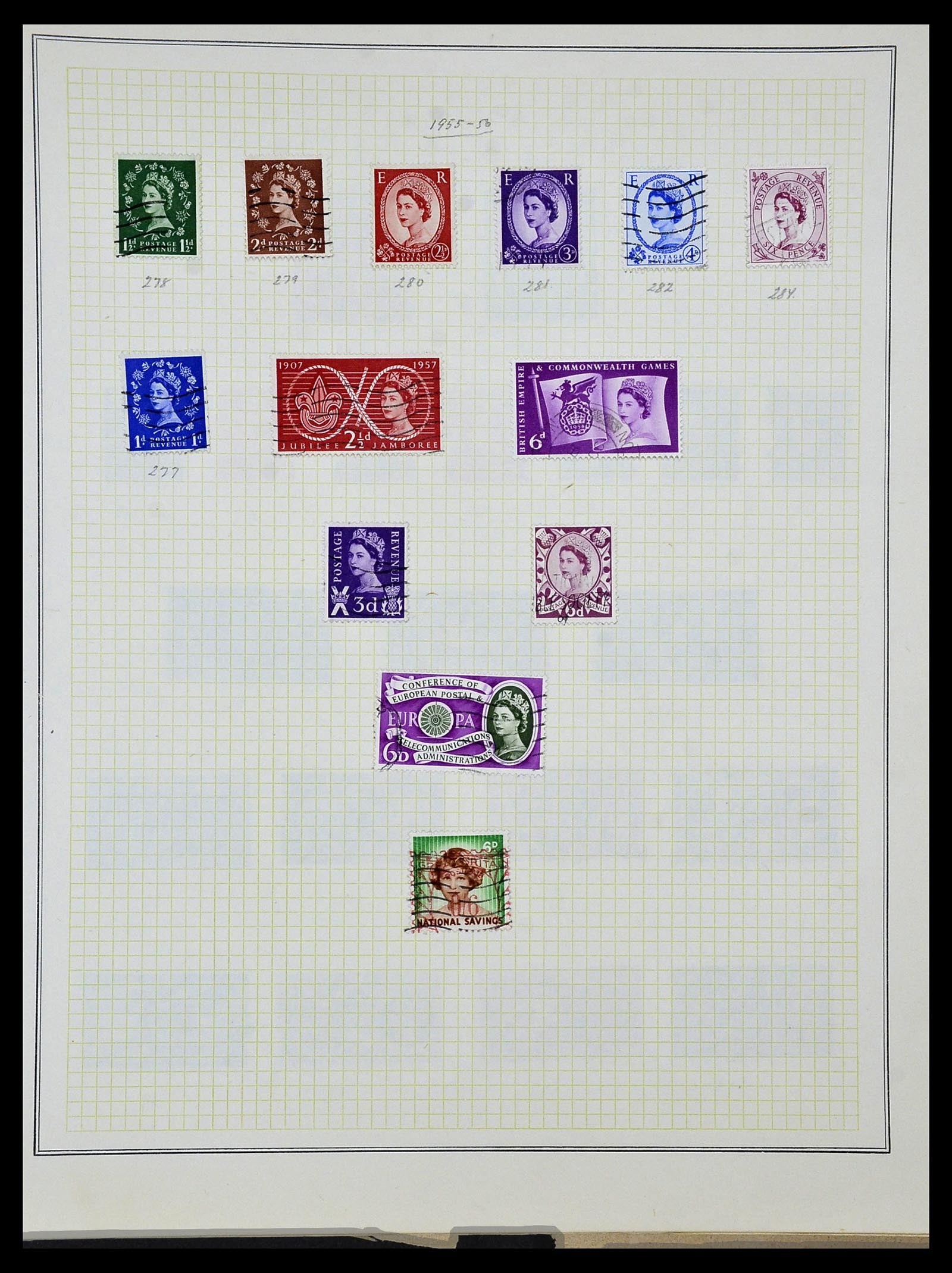 34360 019 - Postzegelverzameling 34360 Engeland 1840-1934.