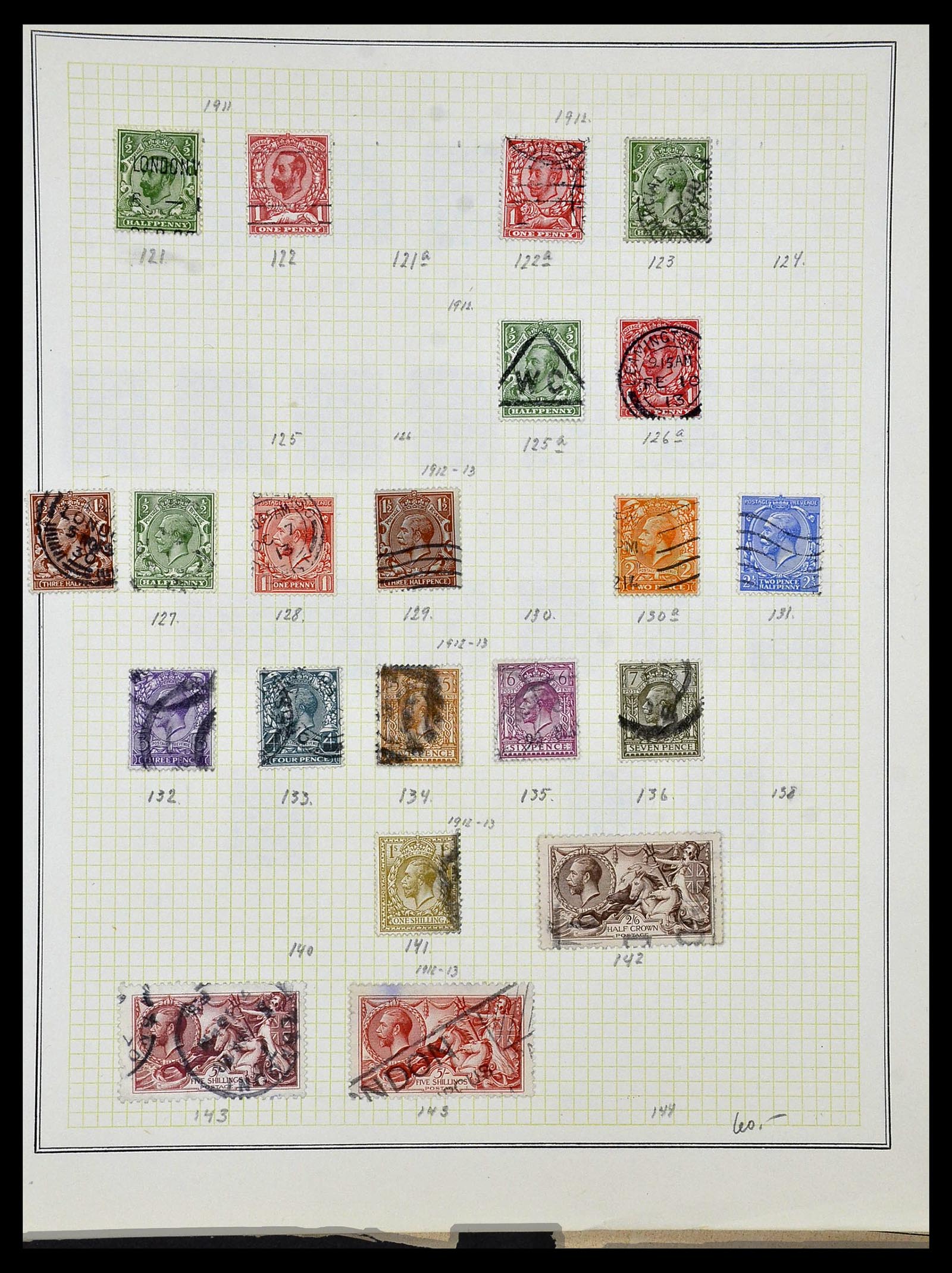 34360 022 - Postzegelverzameling 34360 Engeland 1840-1934.