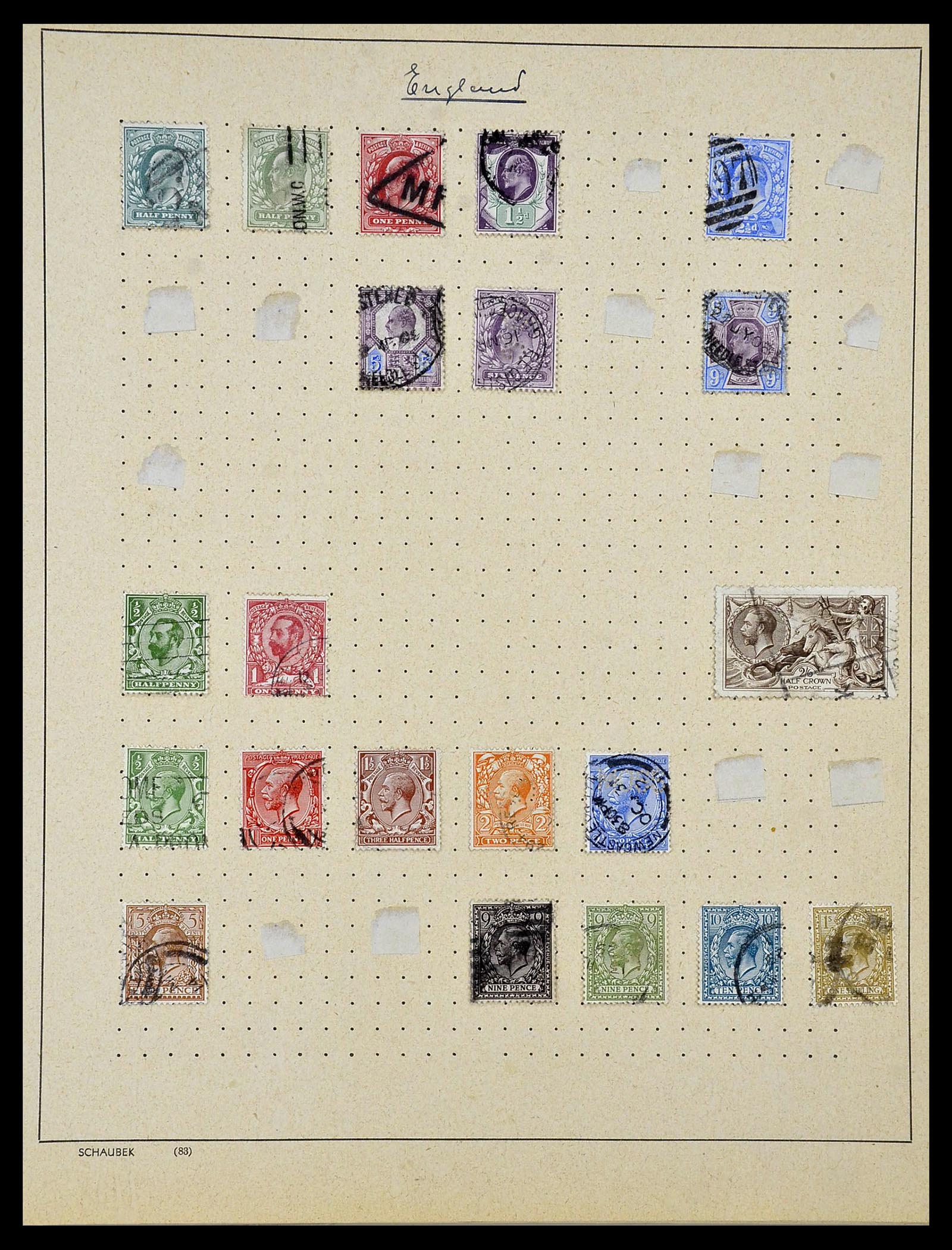 34360 027 - Postzegelverzameling 34360 Engeland 1840-1934.