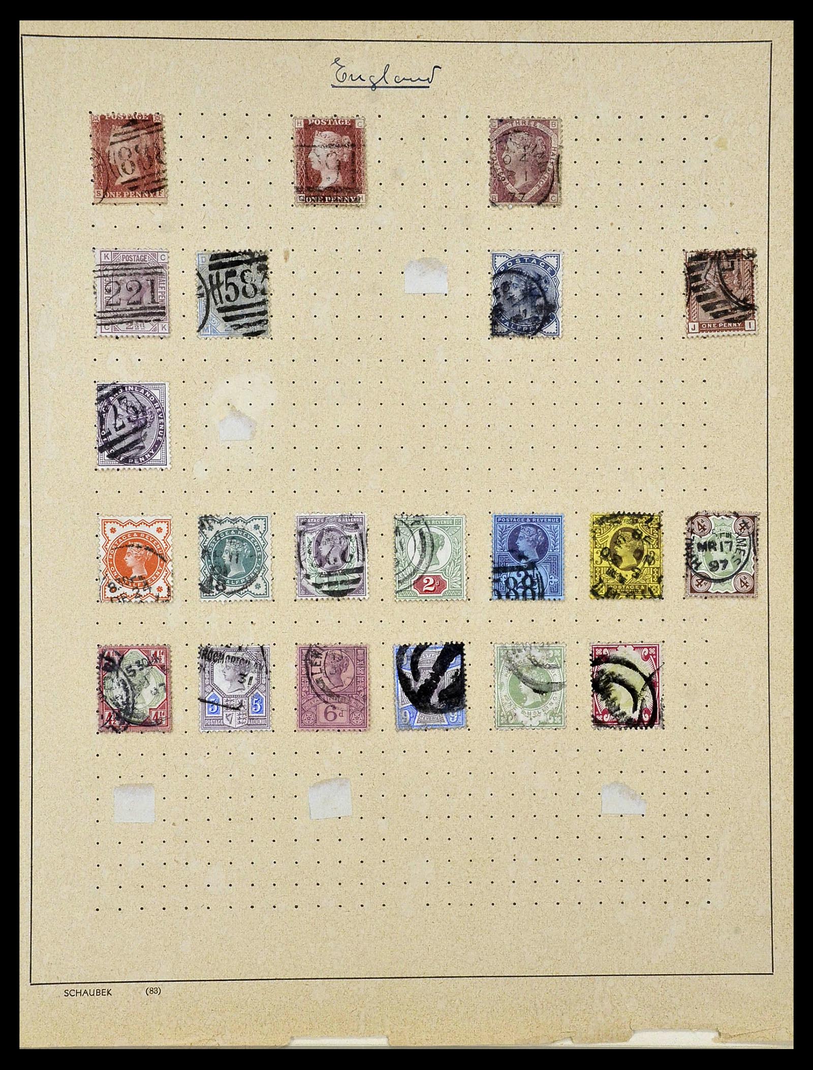 34360 028 - Postzegelverzameling 34360 Engeland 1840-1934.