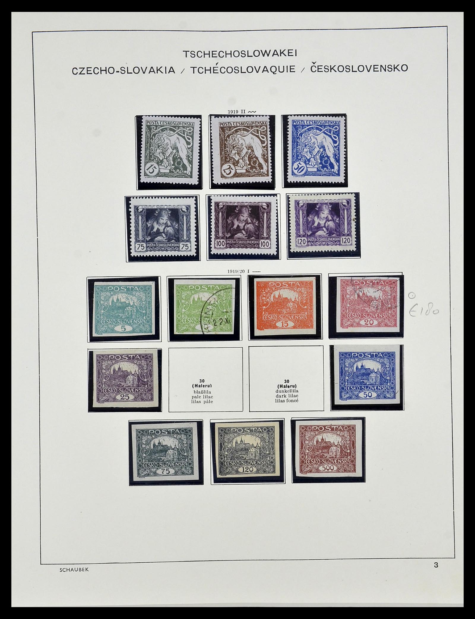 34361 003 - Postzegelverzameling 34361 Tsjechoslowakije 1918-1989.