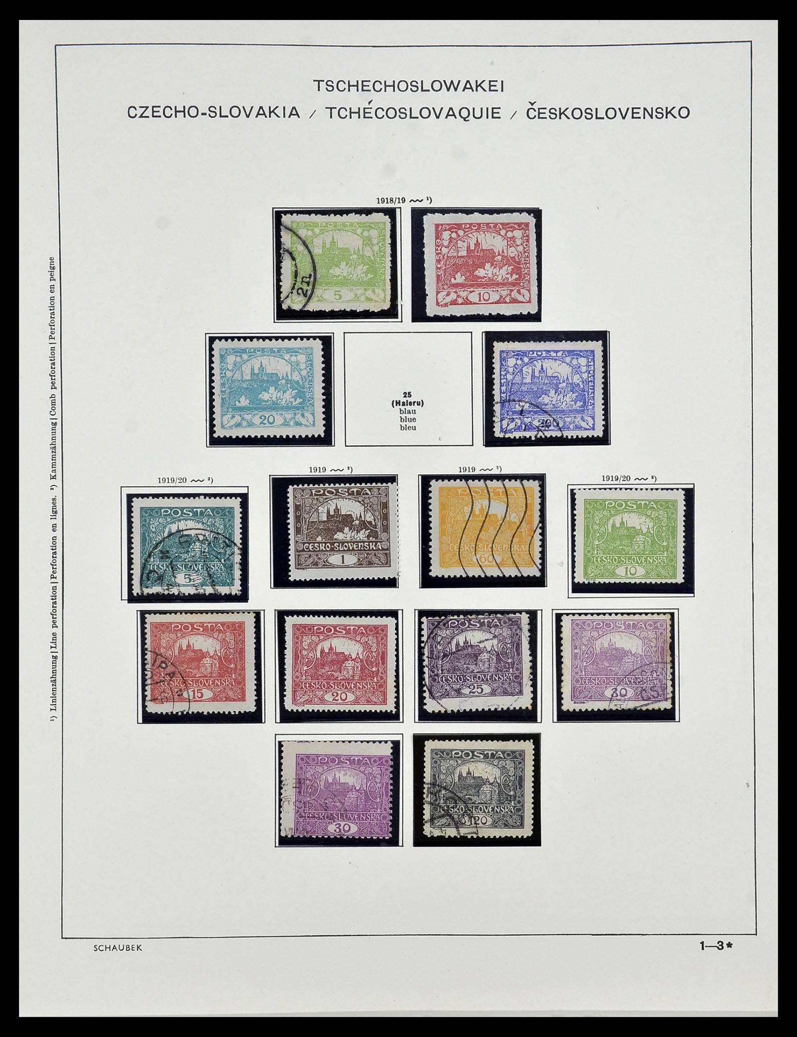34361 005 - Postzegelverzameling 34361 Tsjechoslowakije 1918-1989.