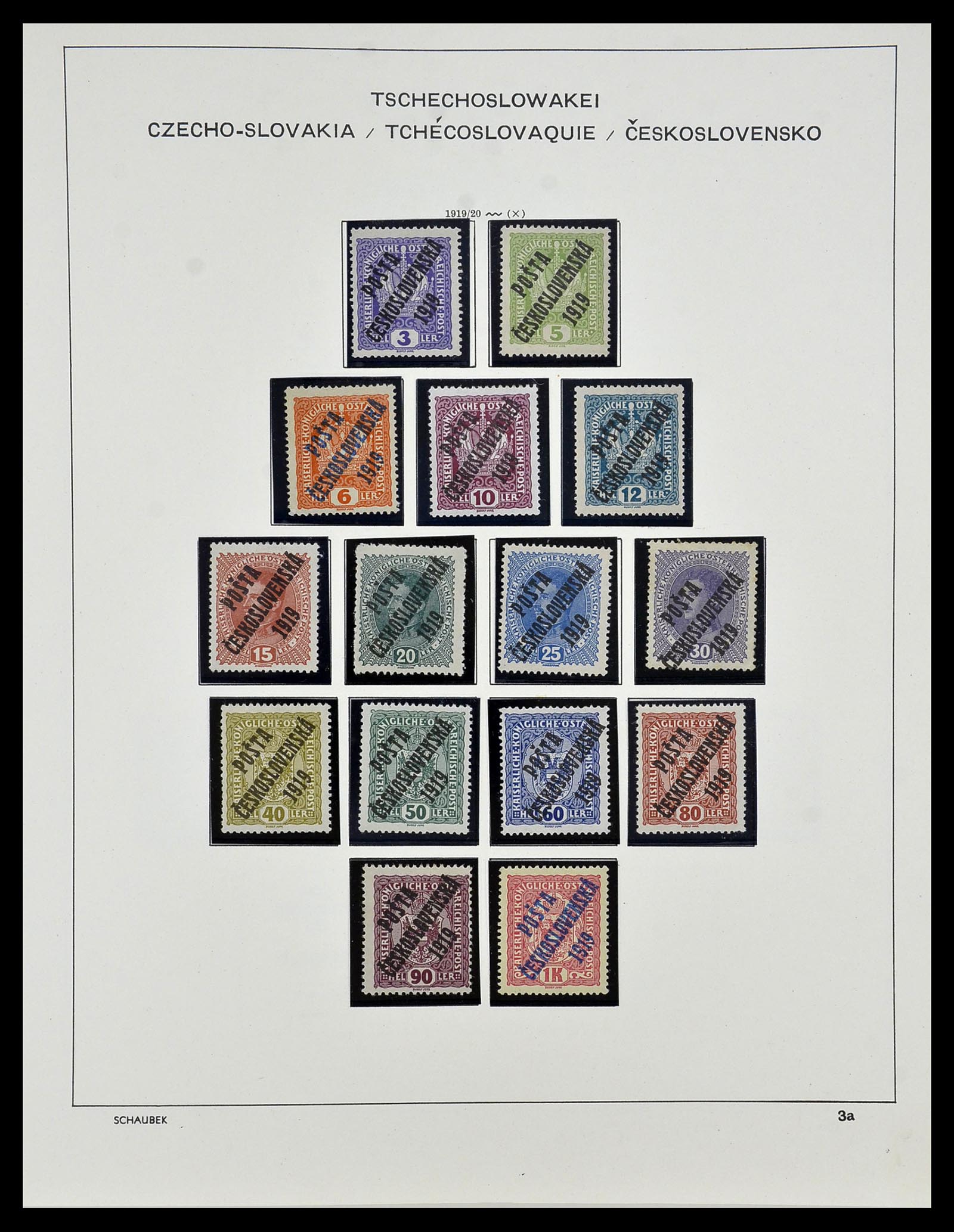34361 006 - Postzegelverzameling 34361 Tsjechoslowakije 1918-1989.