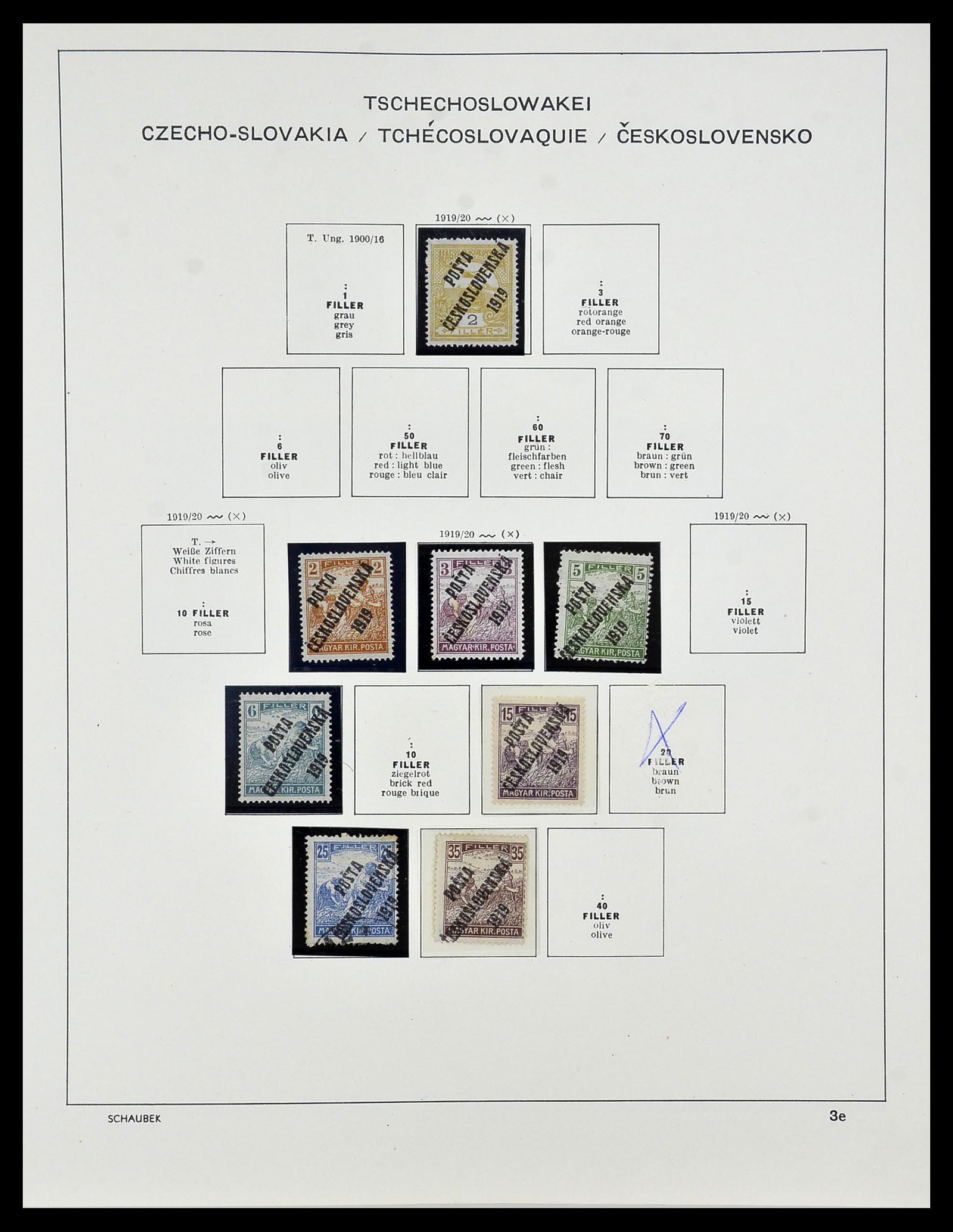 34361 010 - Postzegelverzameling 34361 Tsjechoslowakije 1918-1989.