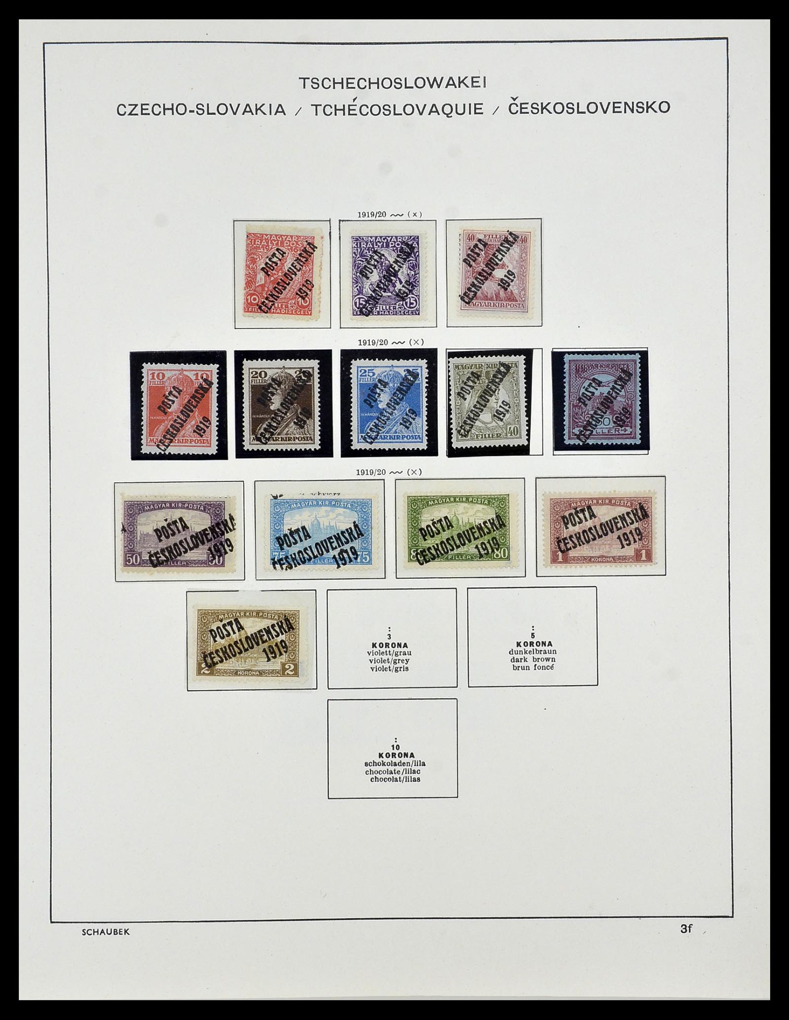 34361 011 - Postzegelverzameling 34361 Tsjechoslowakije 1918-1989.