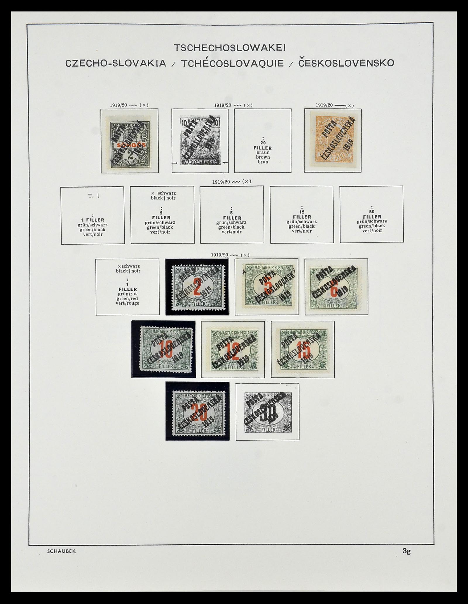 34361 012 - Postzegelverzameling 34361 Tsjechoslowakije 1918-1989.