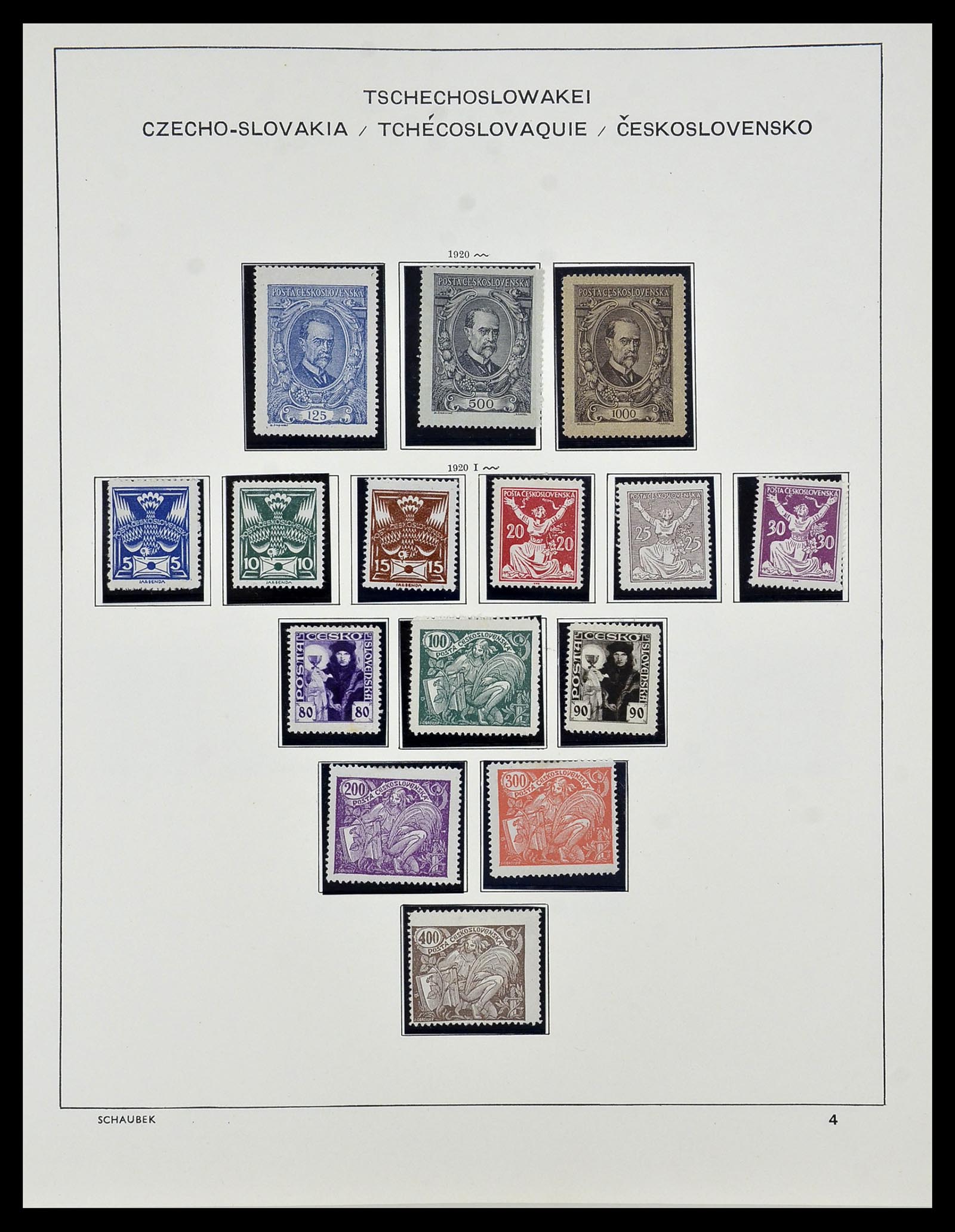 34361 014 - Postzegelverzameling 34361 Tsjechoslowakije 1918-1989.