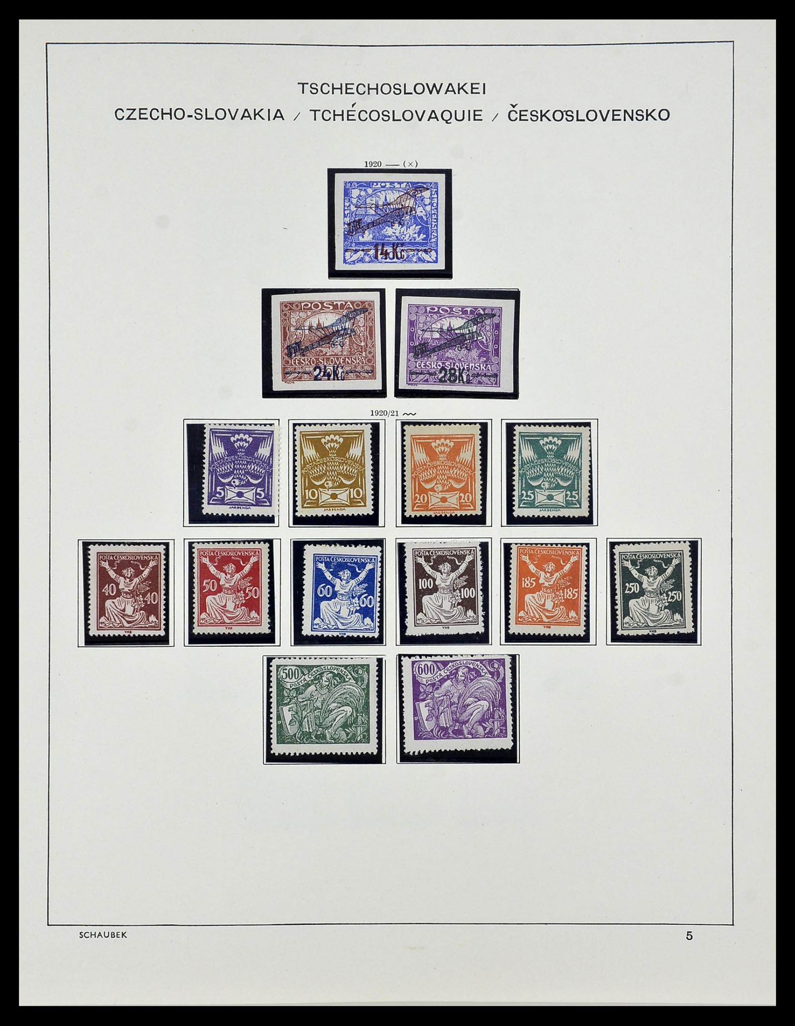 34361 015 - Postzegelverzameling 34361 Tsjechoslowakije 1918-1989.