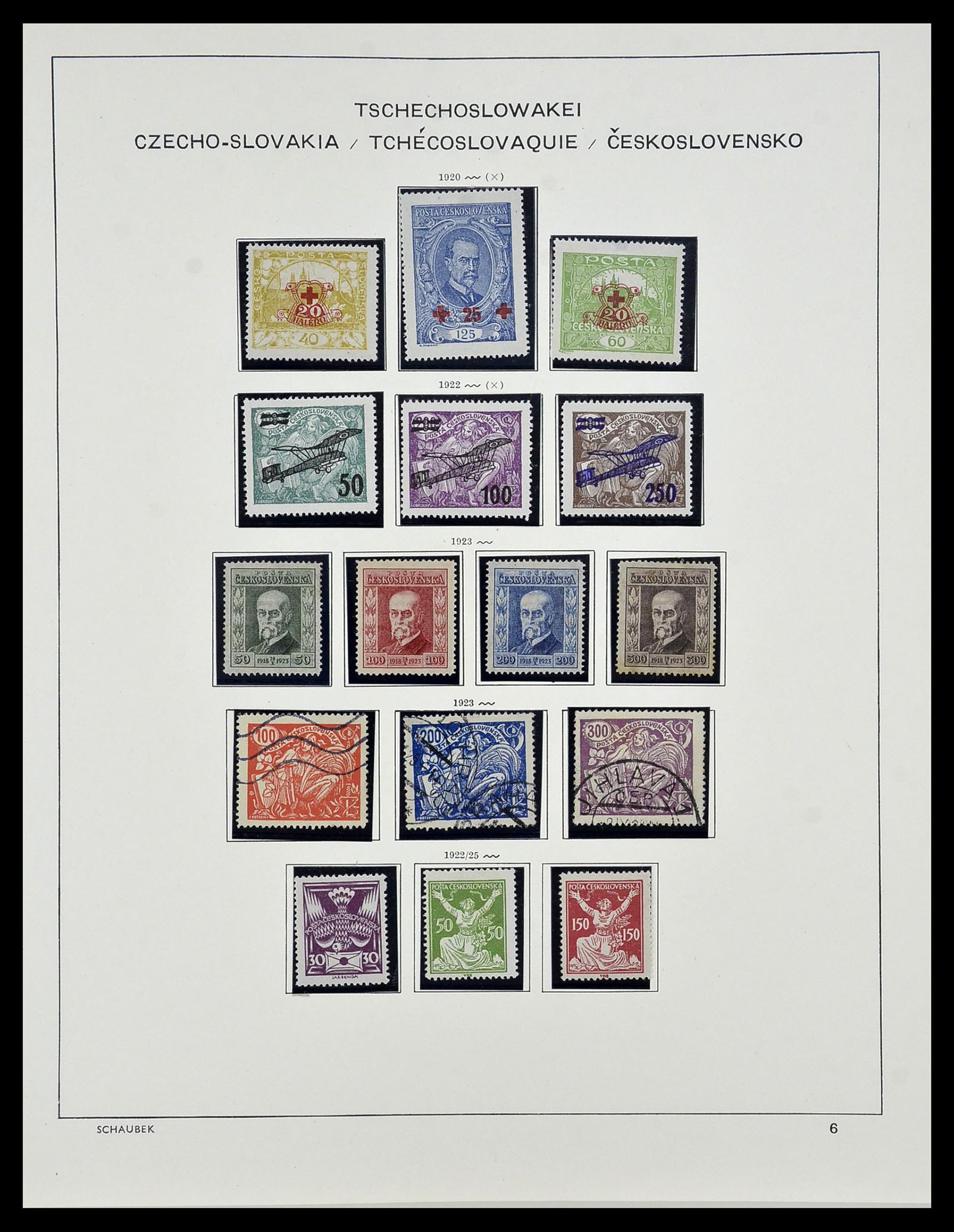 34361 016 - Postzegelverzameling 34361 Tsjechoslowakije 1918-1989.