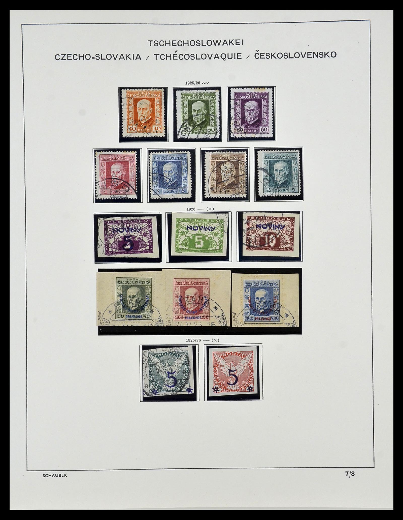 34361 017 - Postzegelverzameling 34361 Tsjechoslowakije 1918-1989.