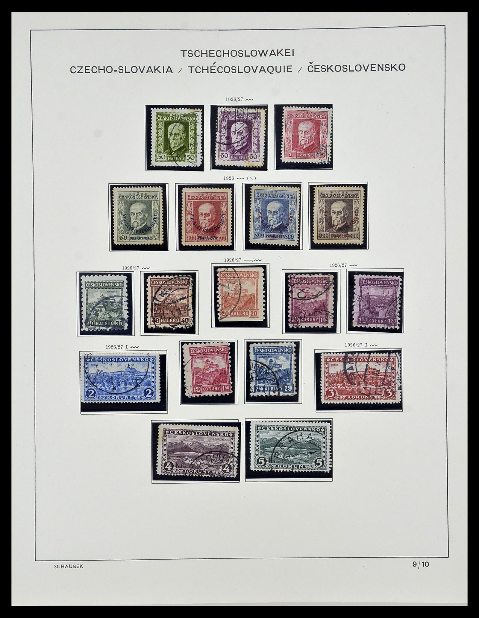 34361 019 - Postzegelverzameling 34361 Tsjechoslowakije 1918-1989.