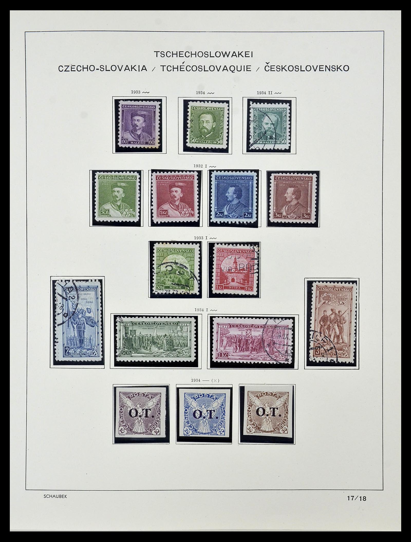 34361 025 - Postzegelverzameling 34361 Tsjechoslowakije 1918-1989.
