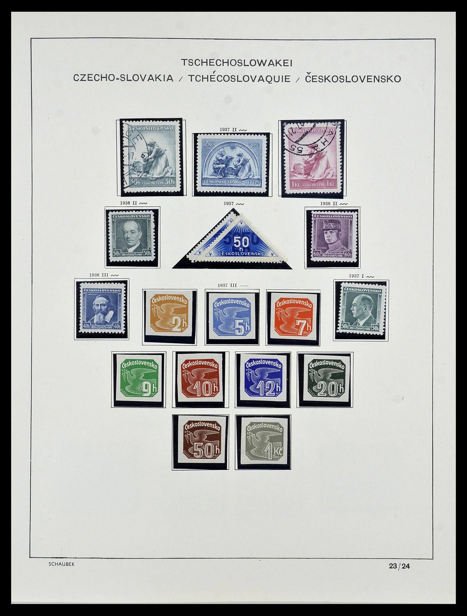 34361 029 - Postzegelverzameling 34361 Tsjechoslowakije 1918-1989.