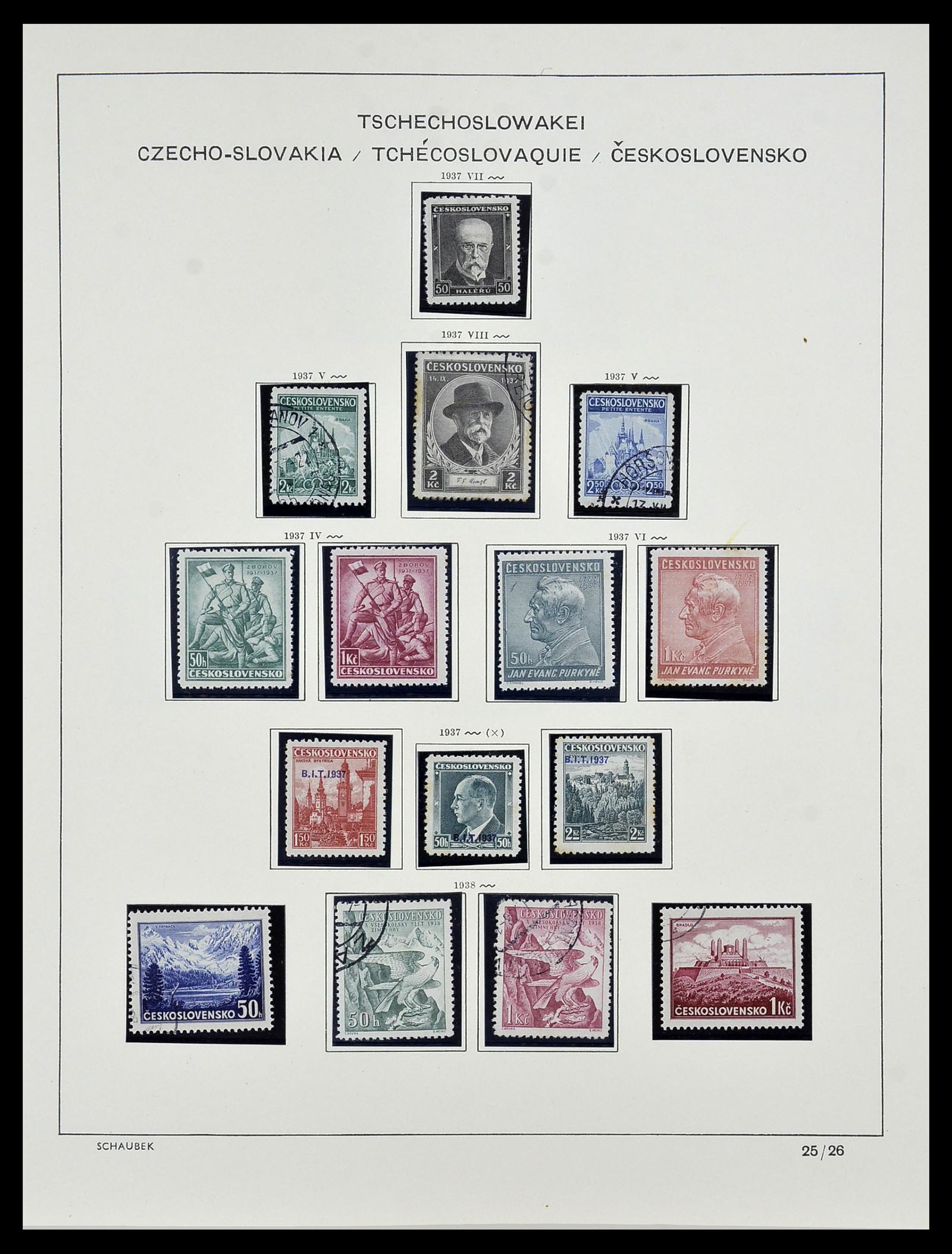 34361 030 - Postzegelverzameling 34361 Tsjechoslowakije 1918-1989.