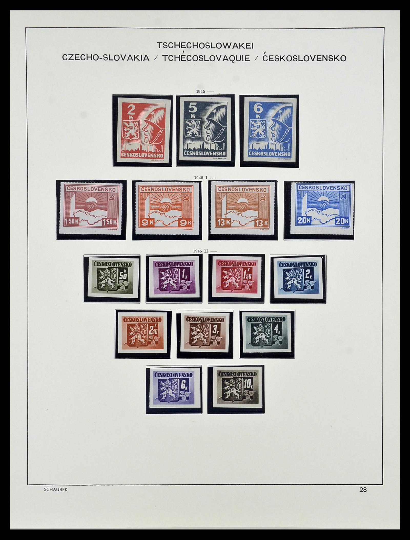 34361 032 - Postzegelverzameling 34361 Tsjechoslowakije 1918-1989.