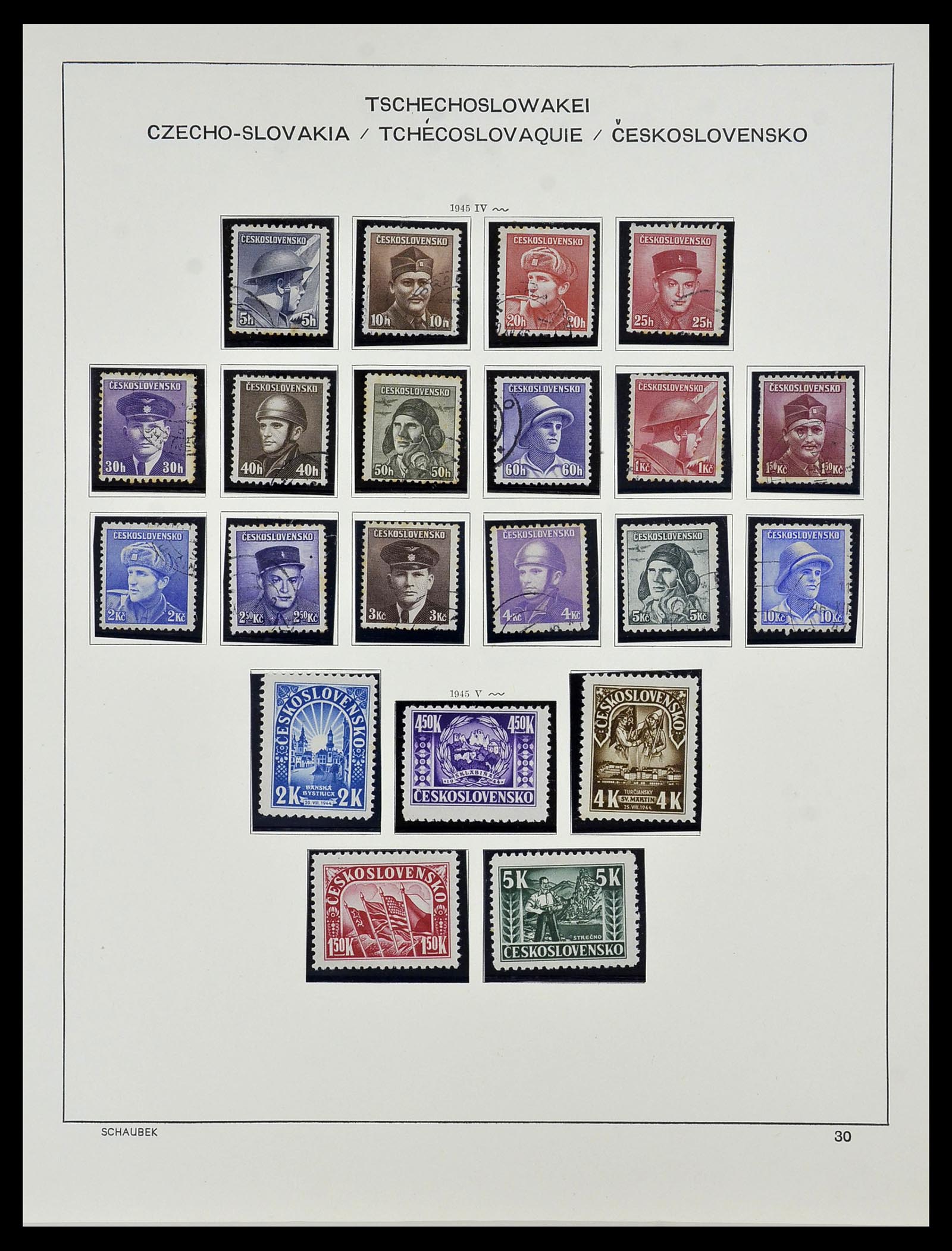 34361 034 - Postzegelverzameling 34361 Tsjechoslowakije 1918-1989.