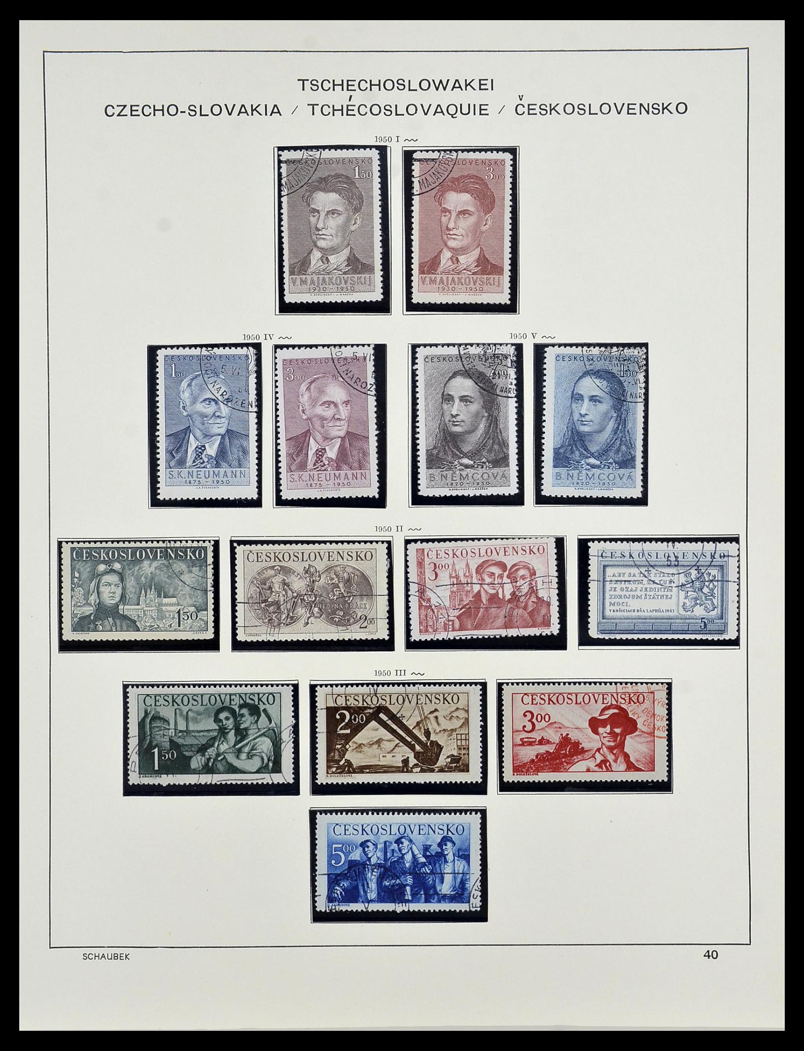 34361 045 - Postzegelverzameling 34361 Tsjechoslowakije 1918-1989.