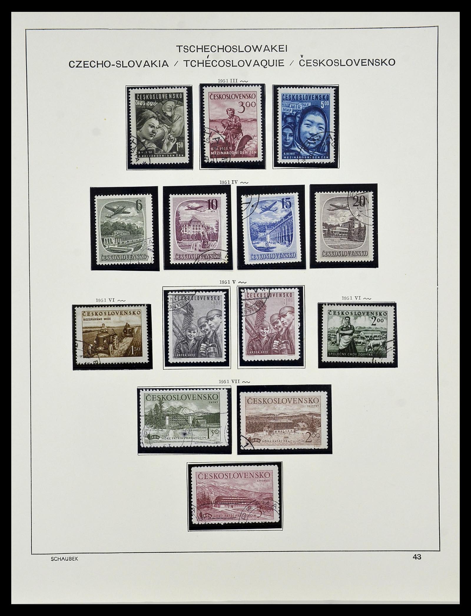 34361 048 - Postzegelverzameling 34361 Tsjechoslowakije 1918-1989.