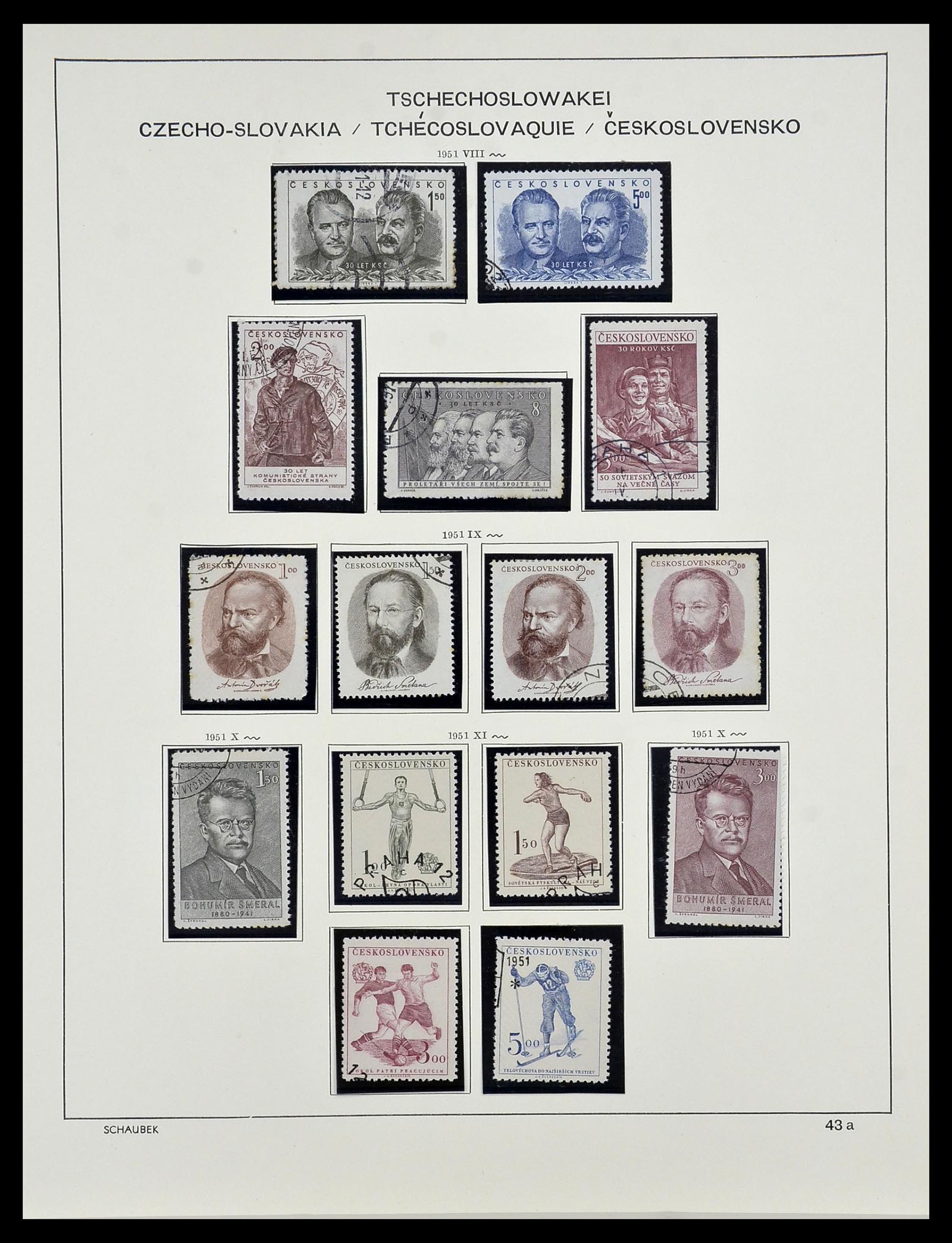34361 049 - Postzegelverzameling 34361 Tsjechoslowakije 1918-1989.