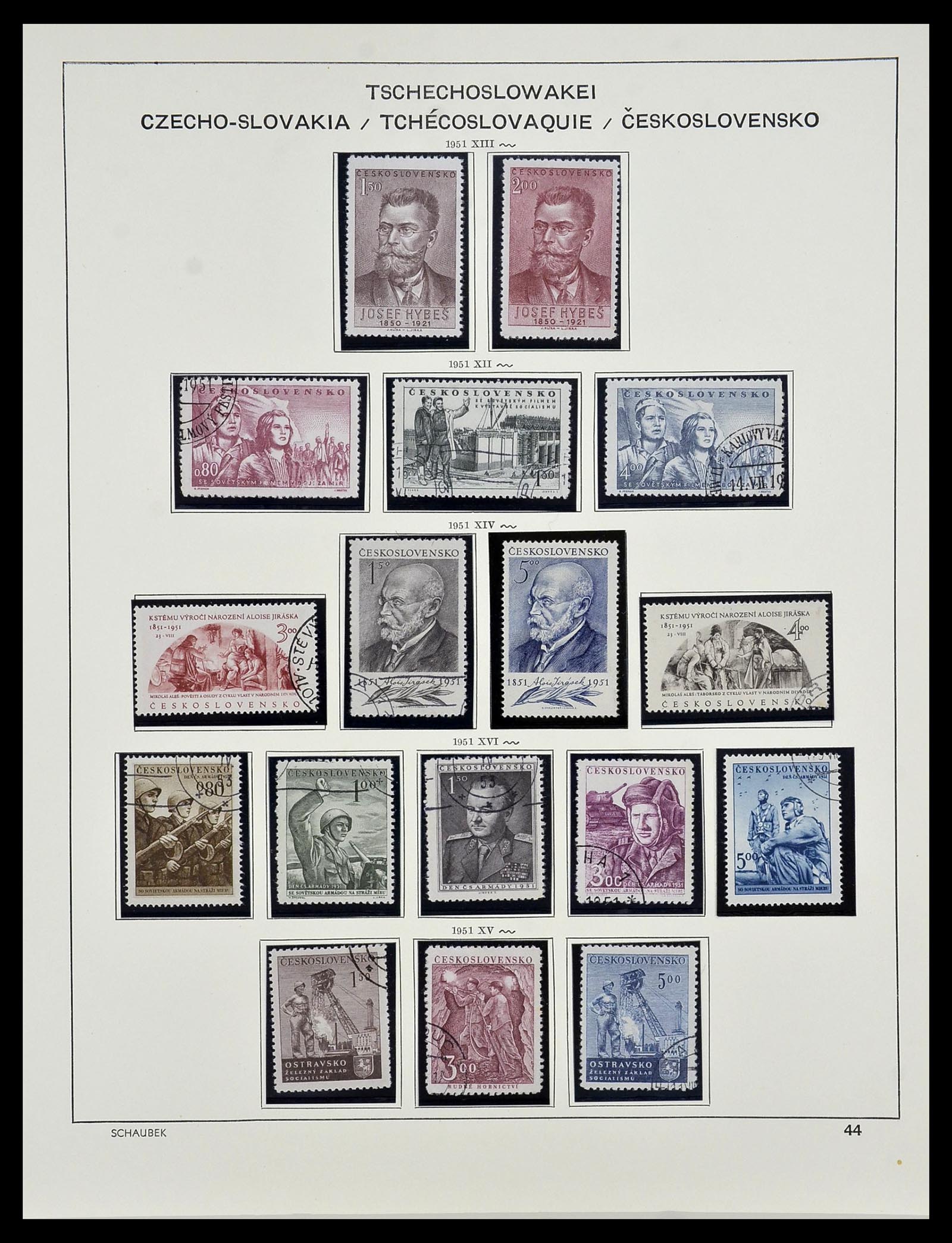 34361 050 - Postzegelverzameling 34361 Tsjechoslowakije 1918-1989.