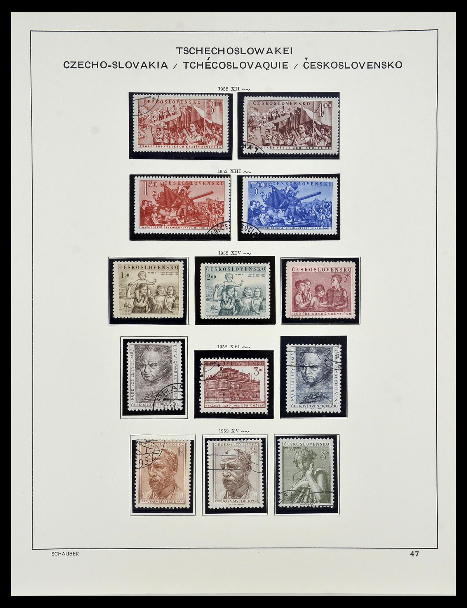 34361 053 - Postzegelverzameling 34361 Tsjechoslowakije 1918-1989.