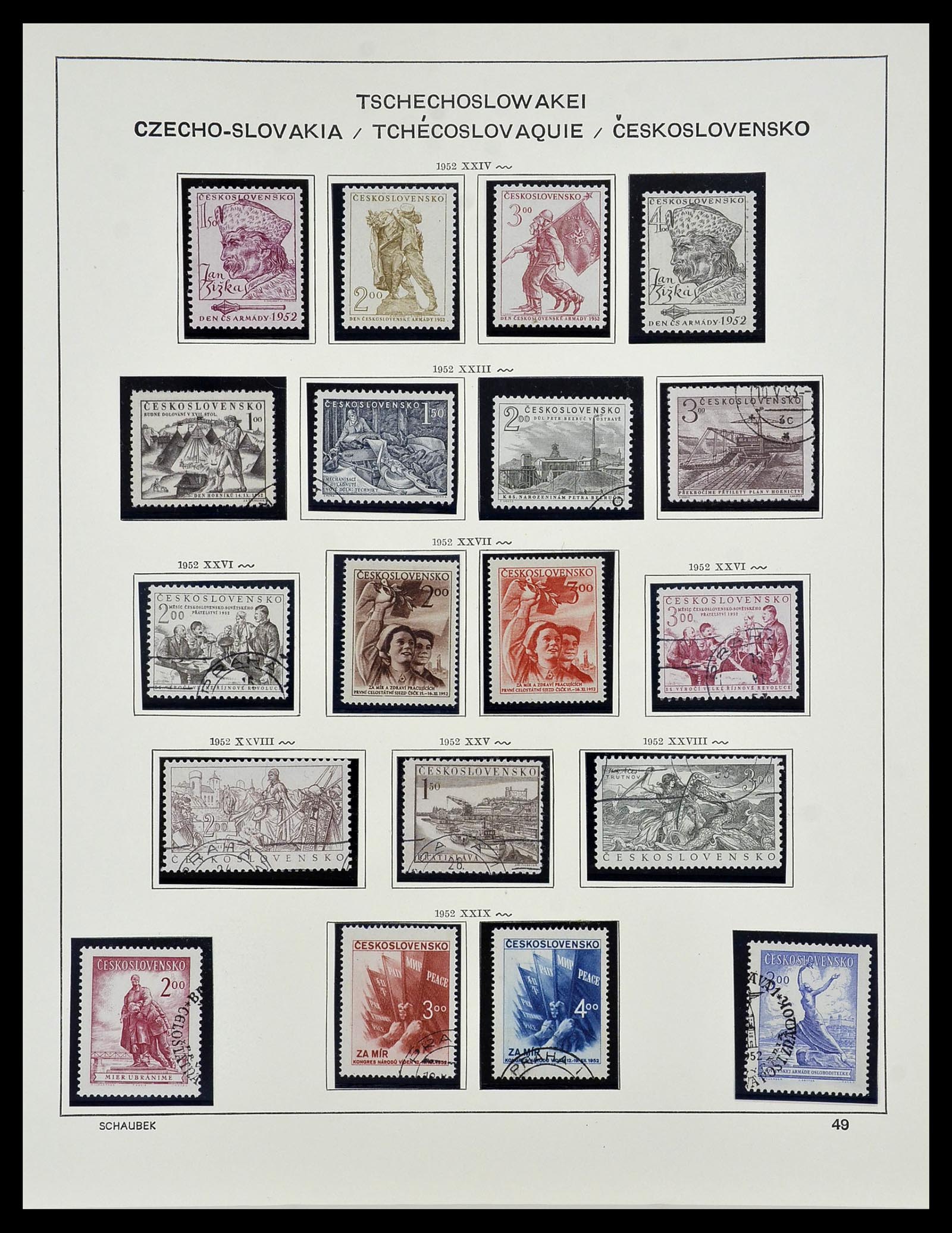 34361 055 - Postzegelverzameling 34361 Tsjechoslowakije 1918-1989.