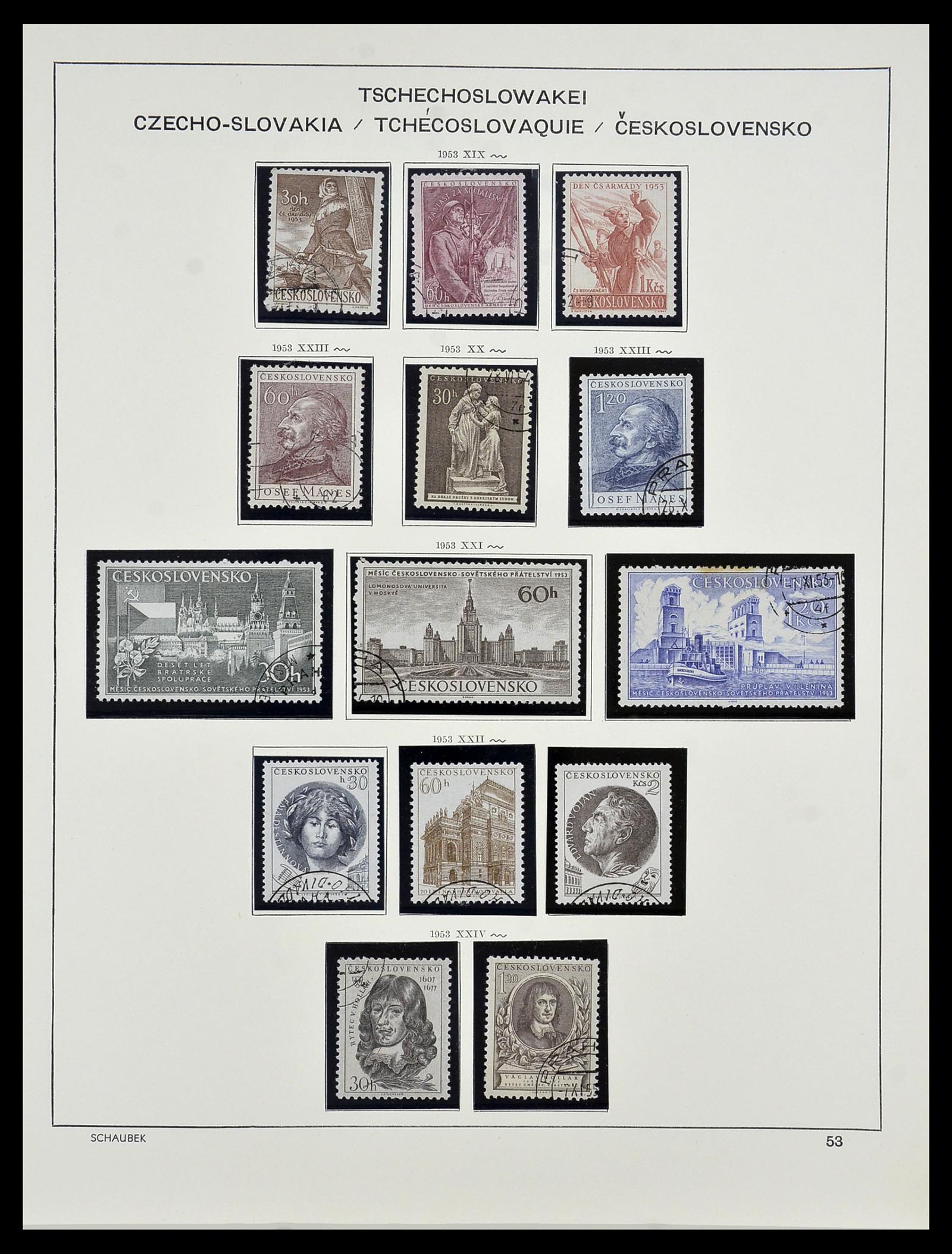 34361 059 - Postzegelverzameling 34361 Tsjechoslowakije 1918-1989.