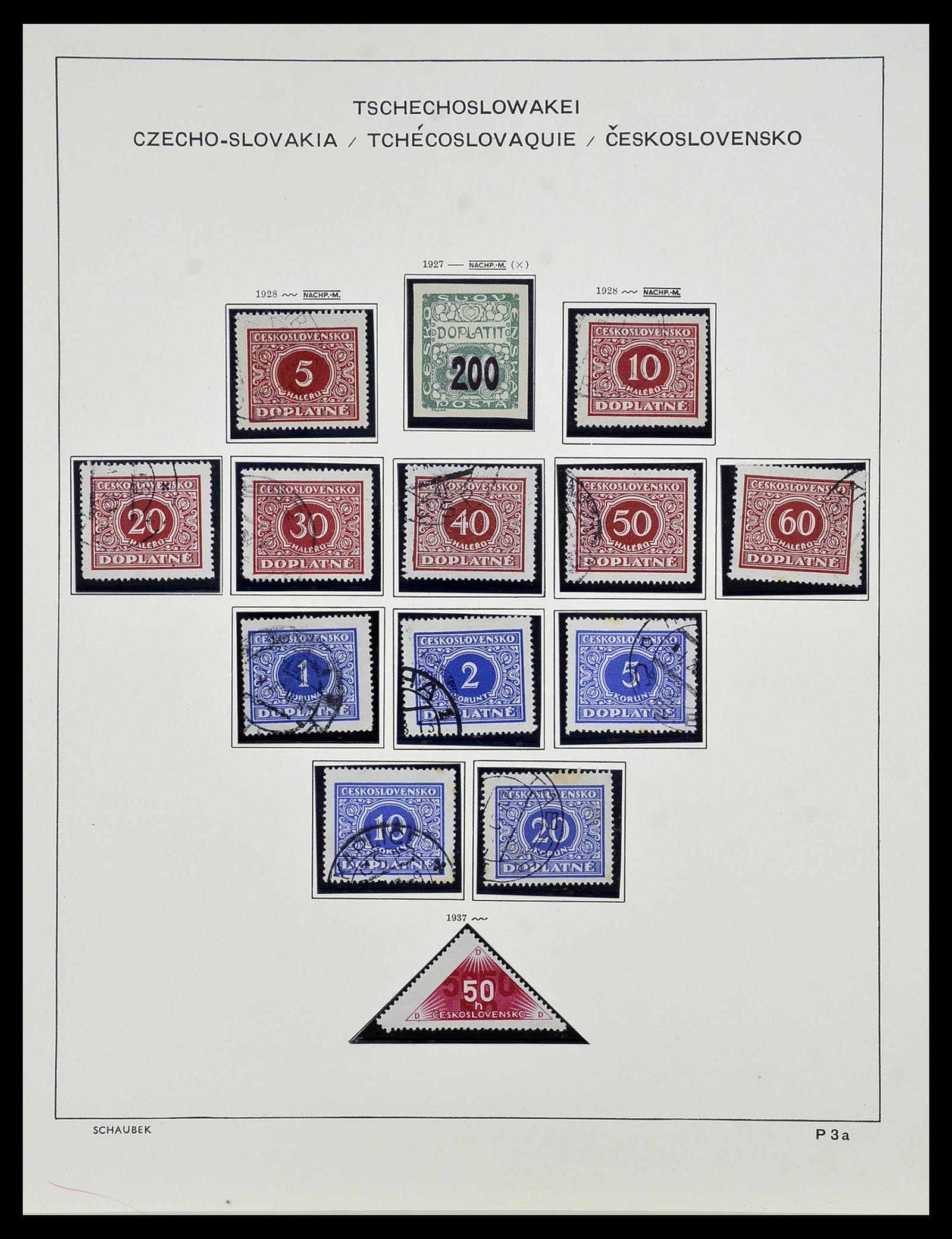34361 283 - Postzegelverzameling 34361 Tsjechoslowakije 1918-1989.