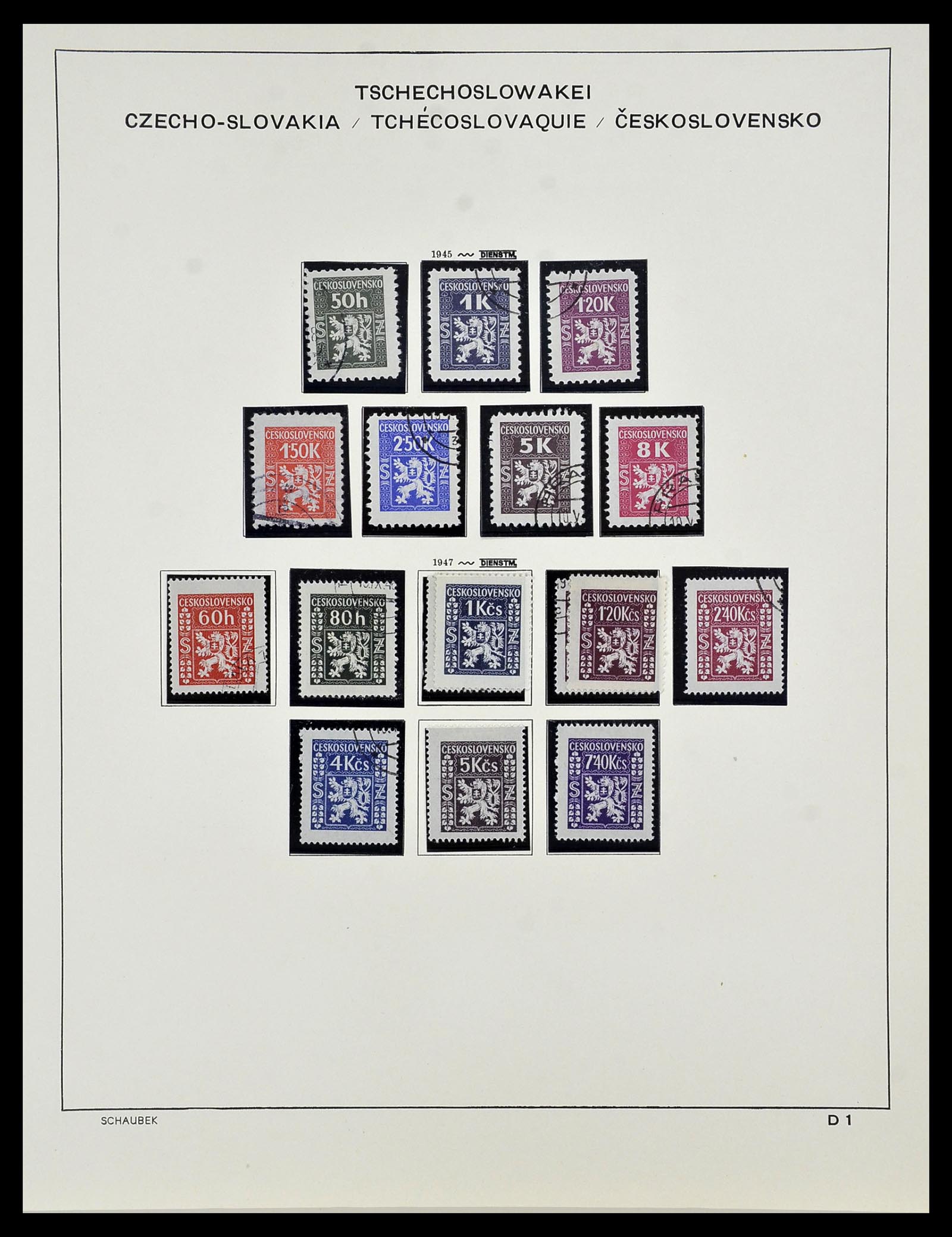 34361 288 - Postzegelverzameling 34361 Tsjechoslowakije 1918-1989.