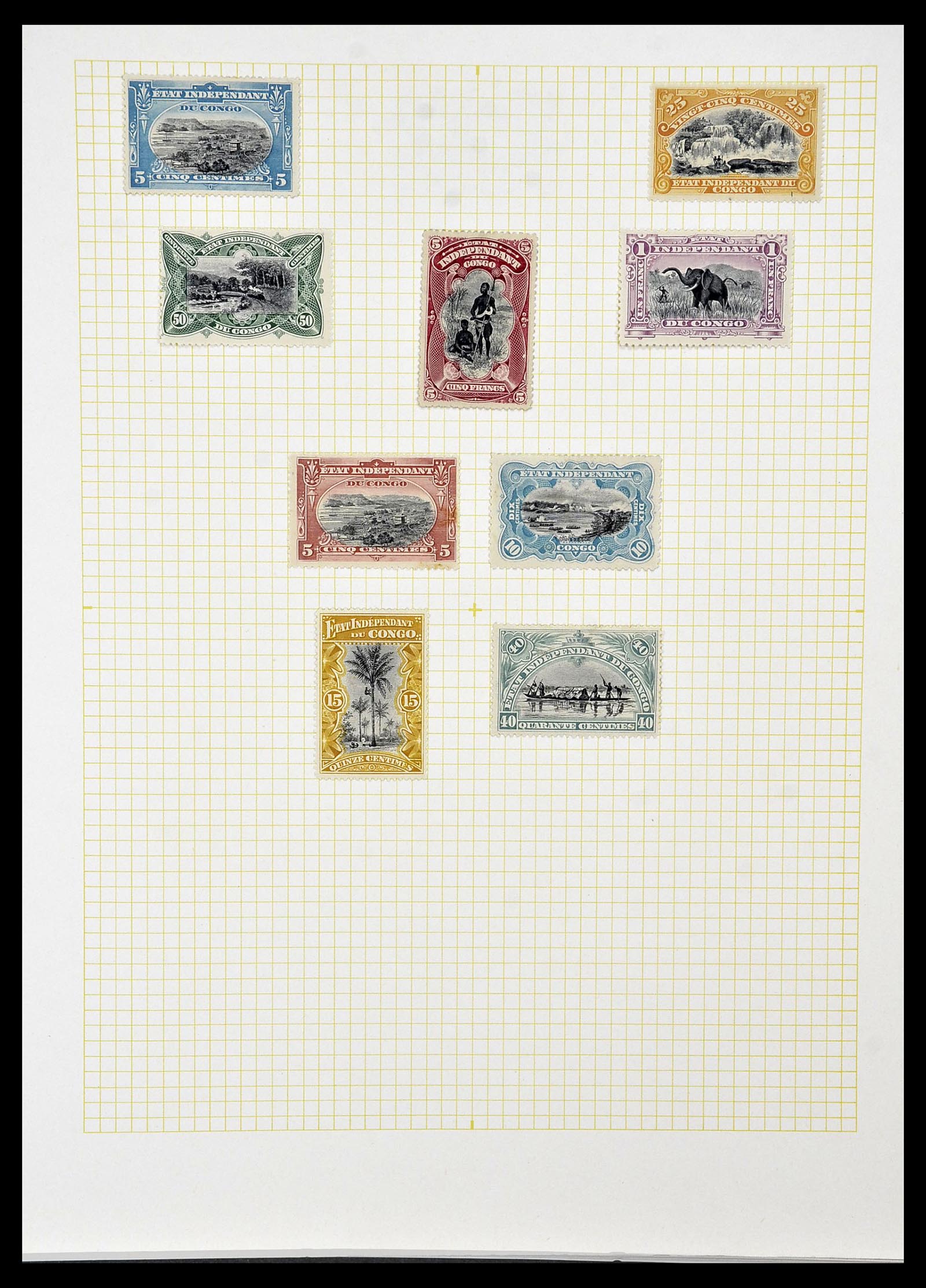 34366 003 - Postzegelverzameling 34366 Belgisch Congo 1885-1962.