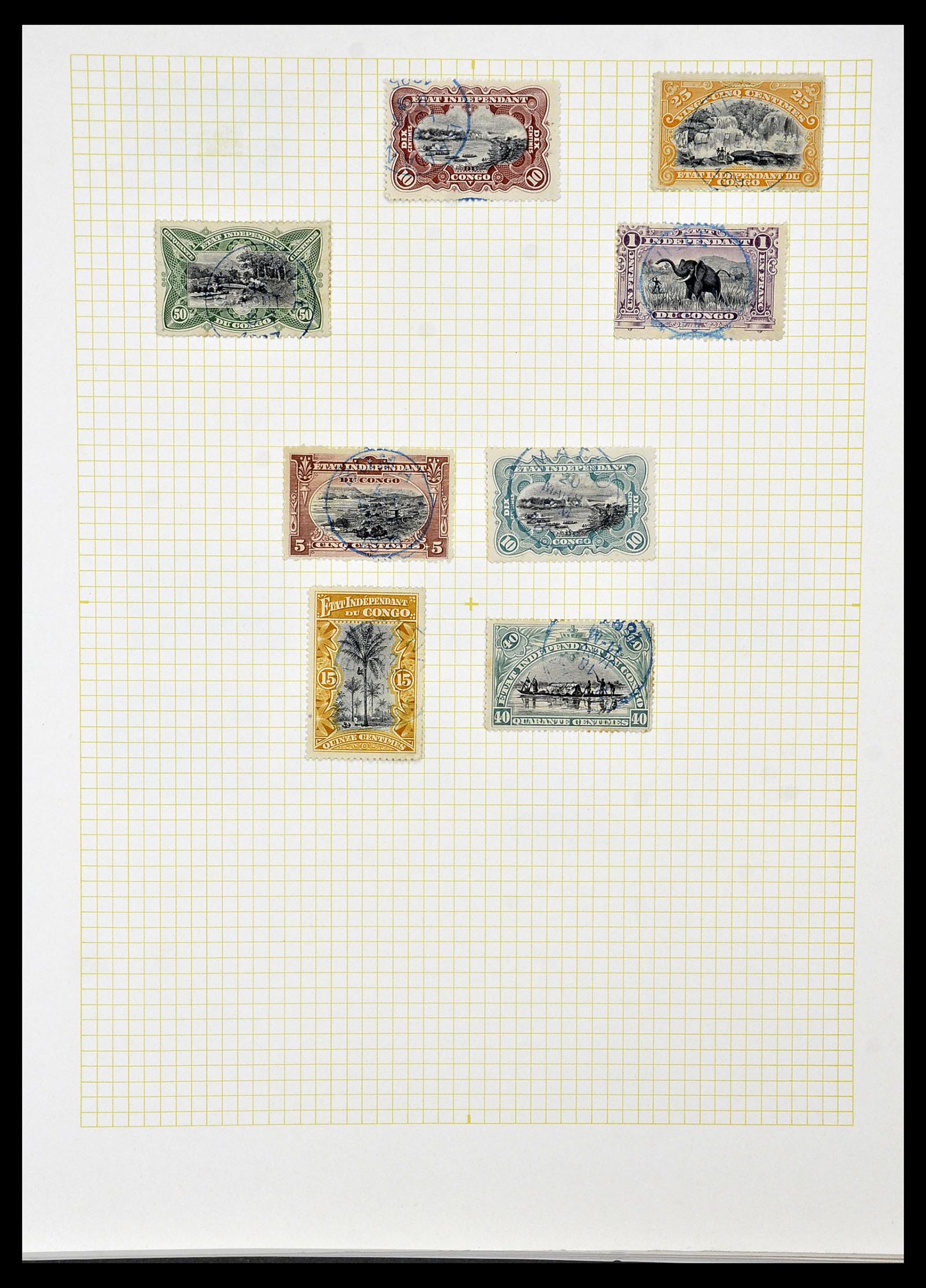 34366 004 - Postzegelverzameling 34366 Belgisch Congo 1885-1962.