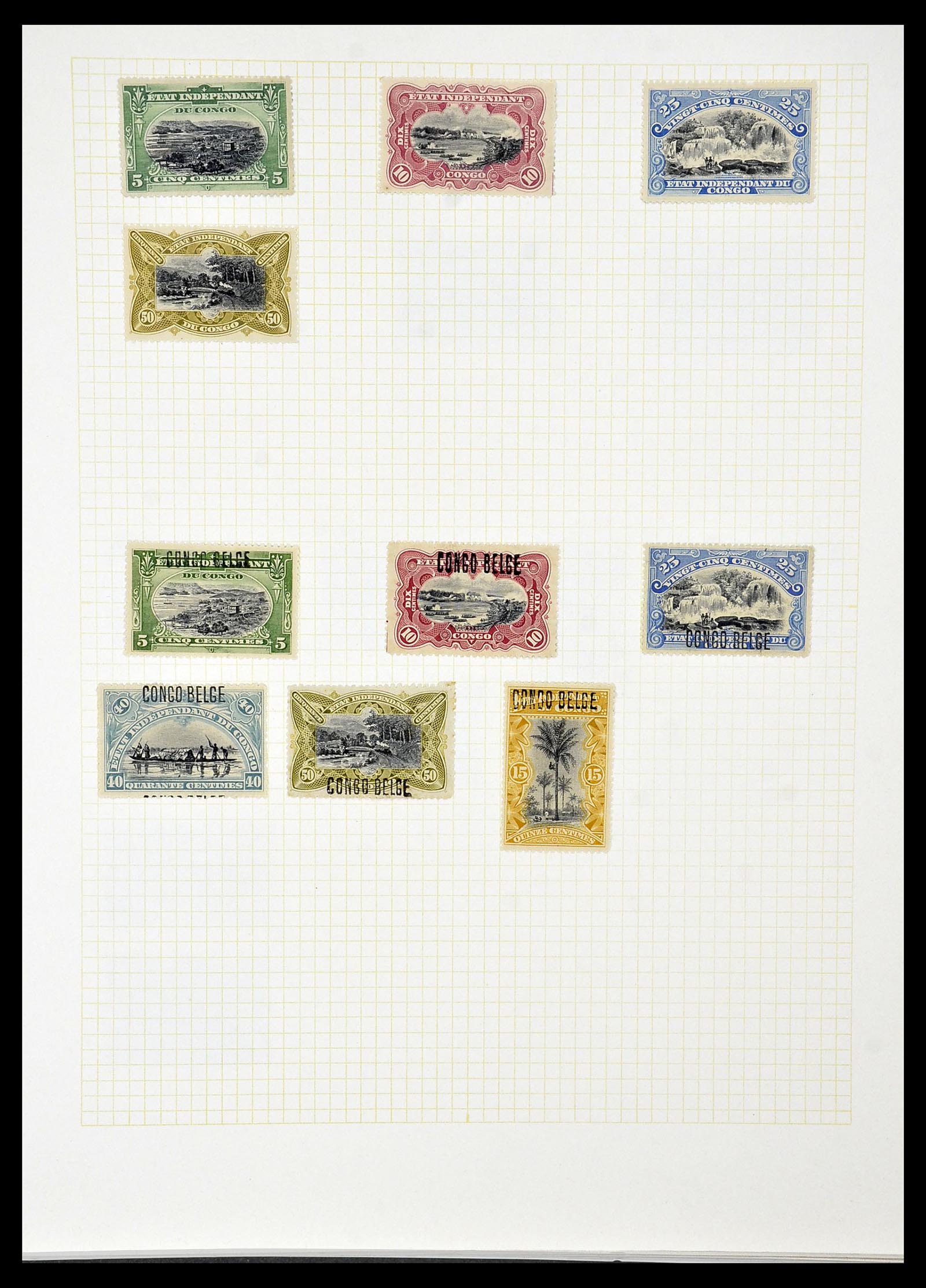 34366 005 - Postzegelverzameling 34366 Belgisch Congo 1885-1962.