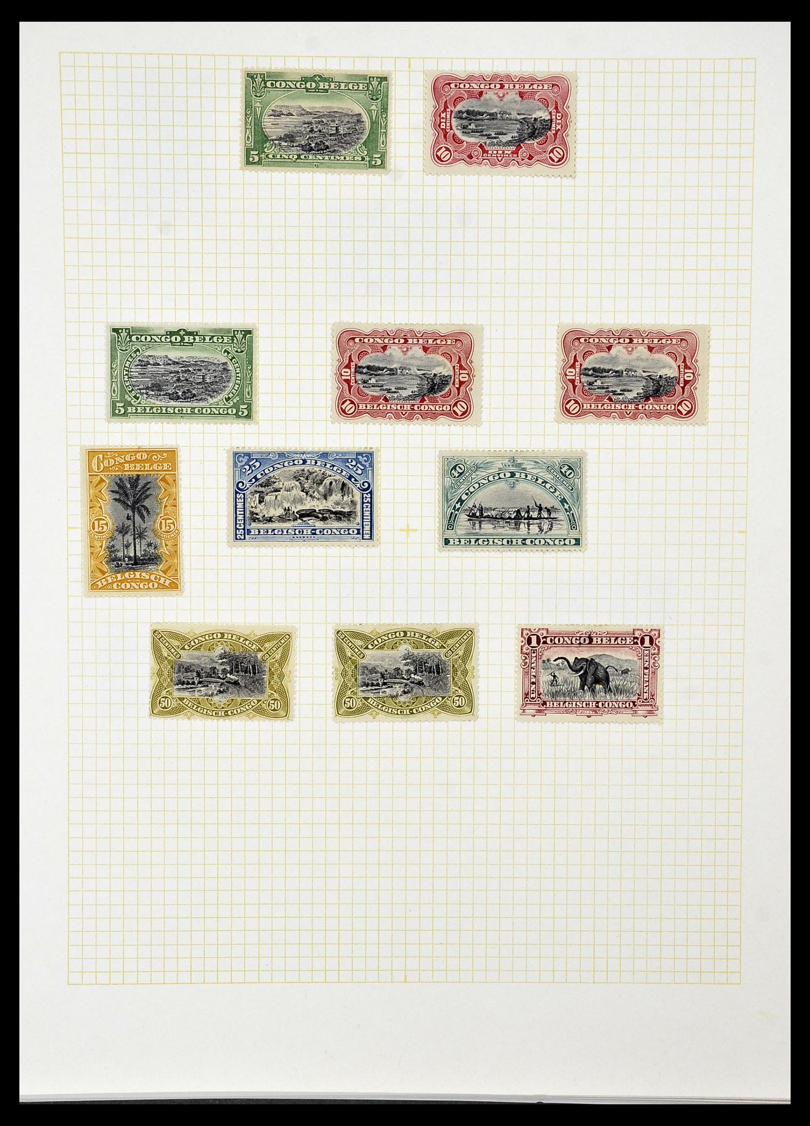 34366 007 - Postzegelverzameling 34366 Belgisch Congo 1885-1962.