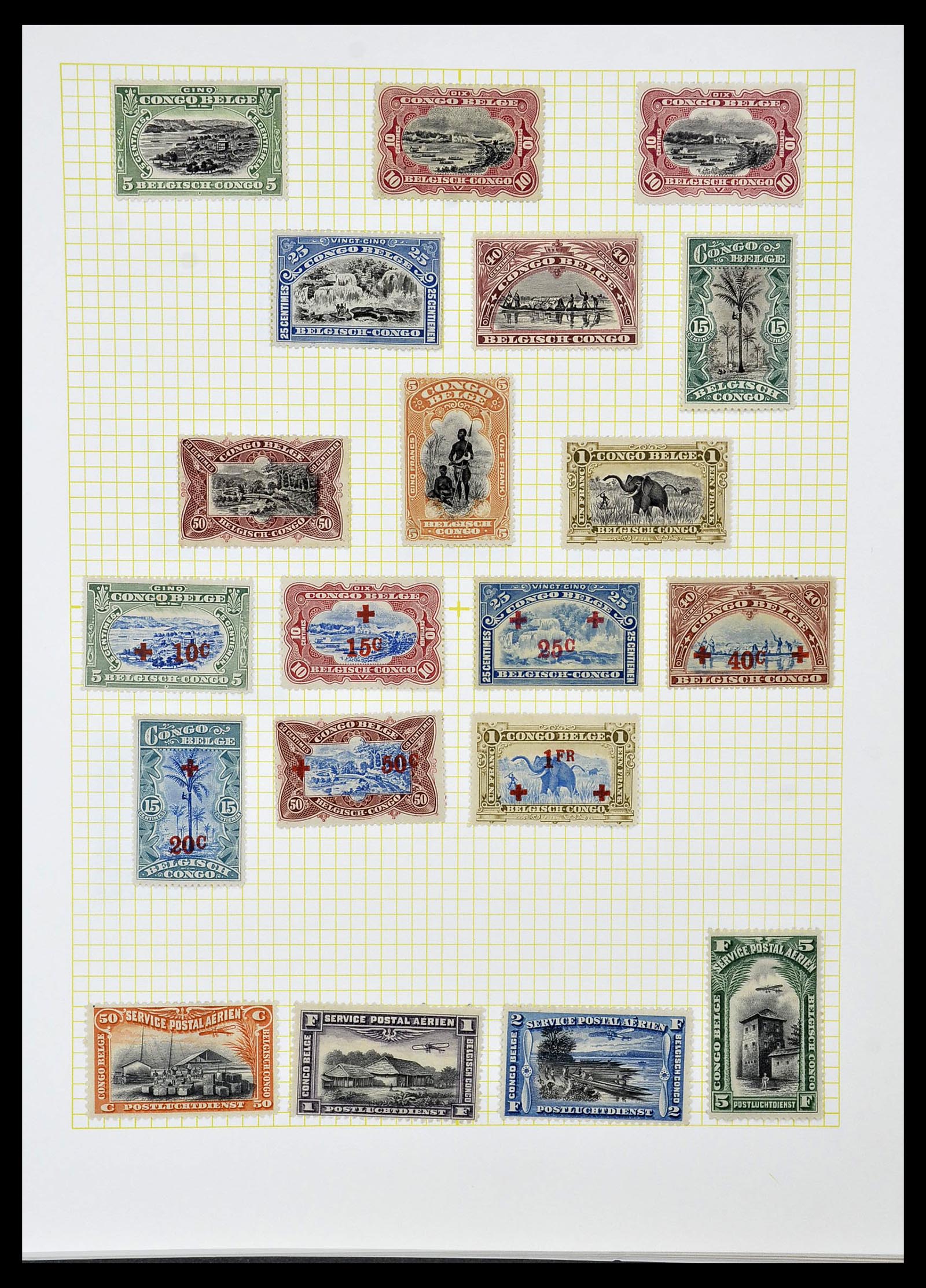 34366 009 - Stamp collection 34366 Belgian Congo 1885-1962.