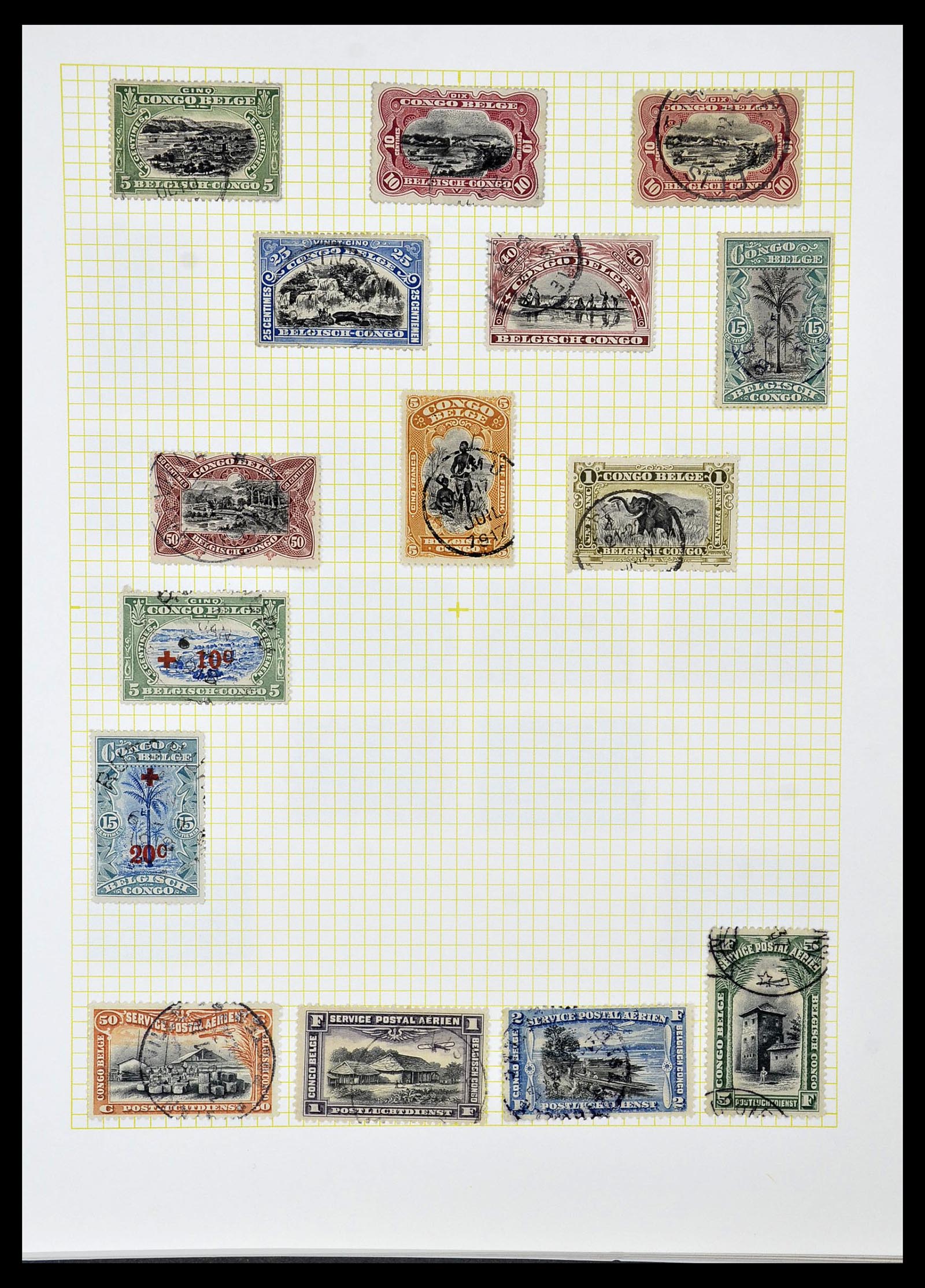 34366 010 - Postzegelverzameling 34366 Belgisch Congo 1885-1962.