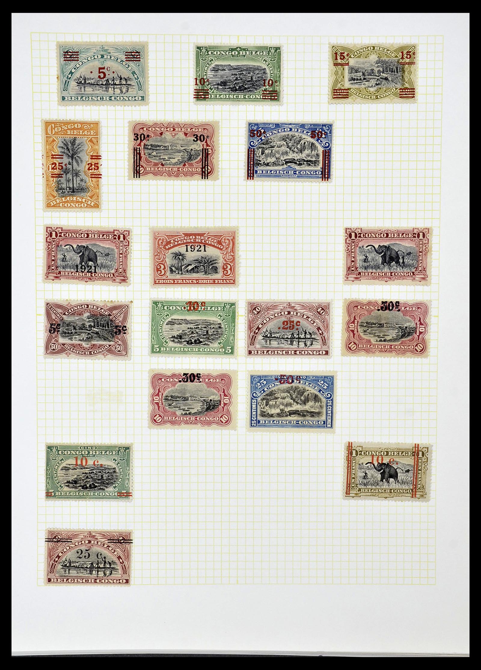 34366 011 - Stamp collection 34366 Belgian Congo 1885-1962.