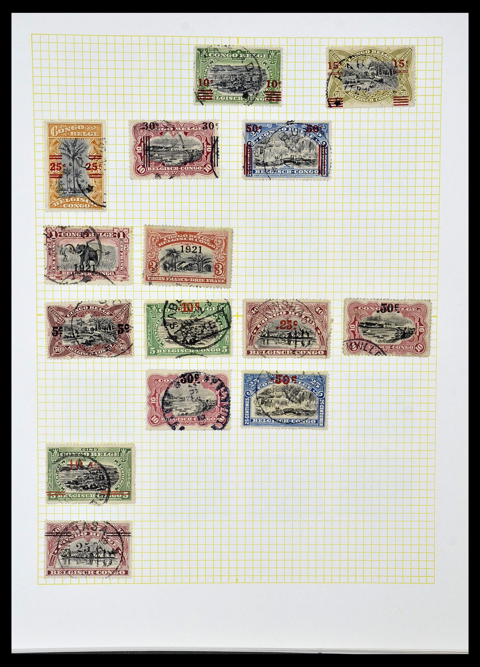 34366 012 - Postzegelverzameling 34366 Belgisch Congo 1885-1962.